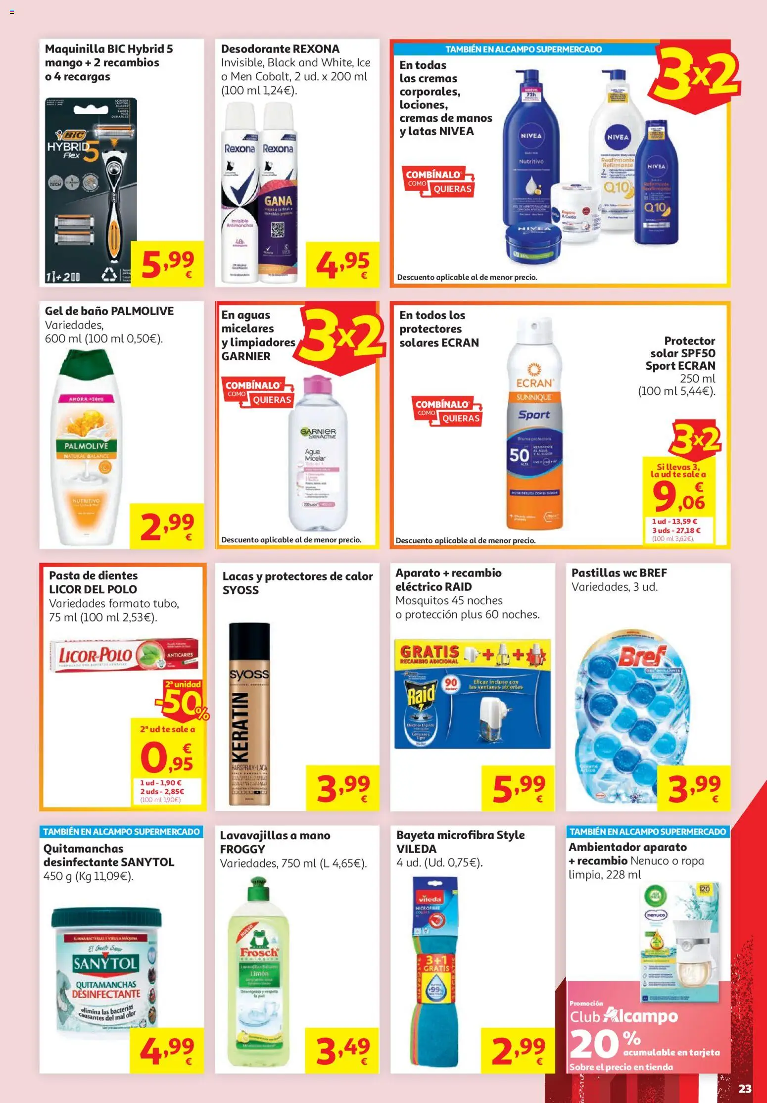 Alcampo - HG Unico │ válido desde el 16.06.2026 | Página: 23 | Productos: Licor, Ropa, Lavavajillas, Baño