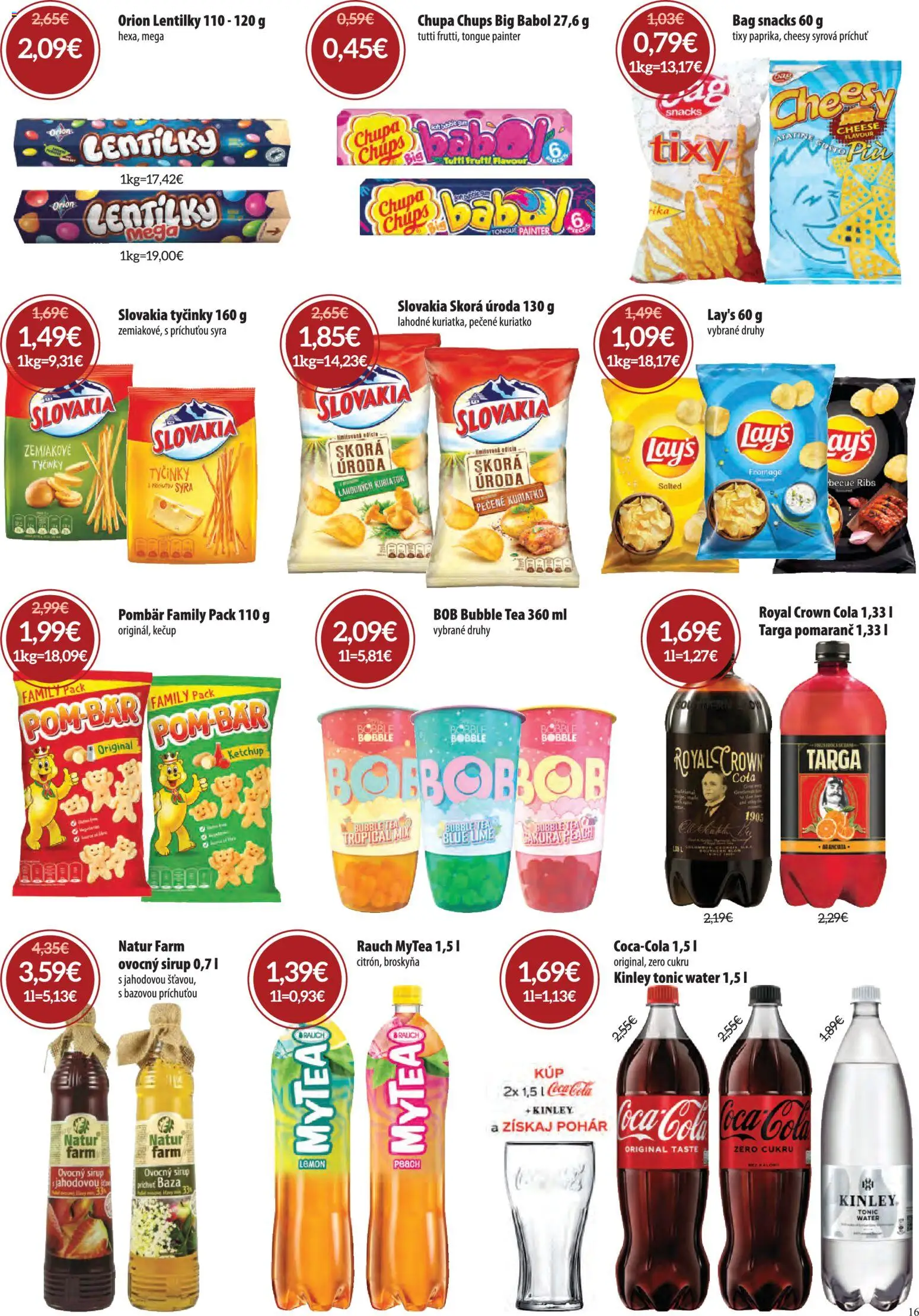 Nové Nitrazdroj akcie – leták je platný od 06.08.2026 | Strana: 16 | Produkty: Kečup, Coca cola, Cola