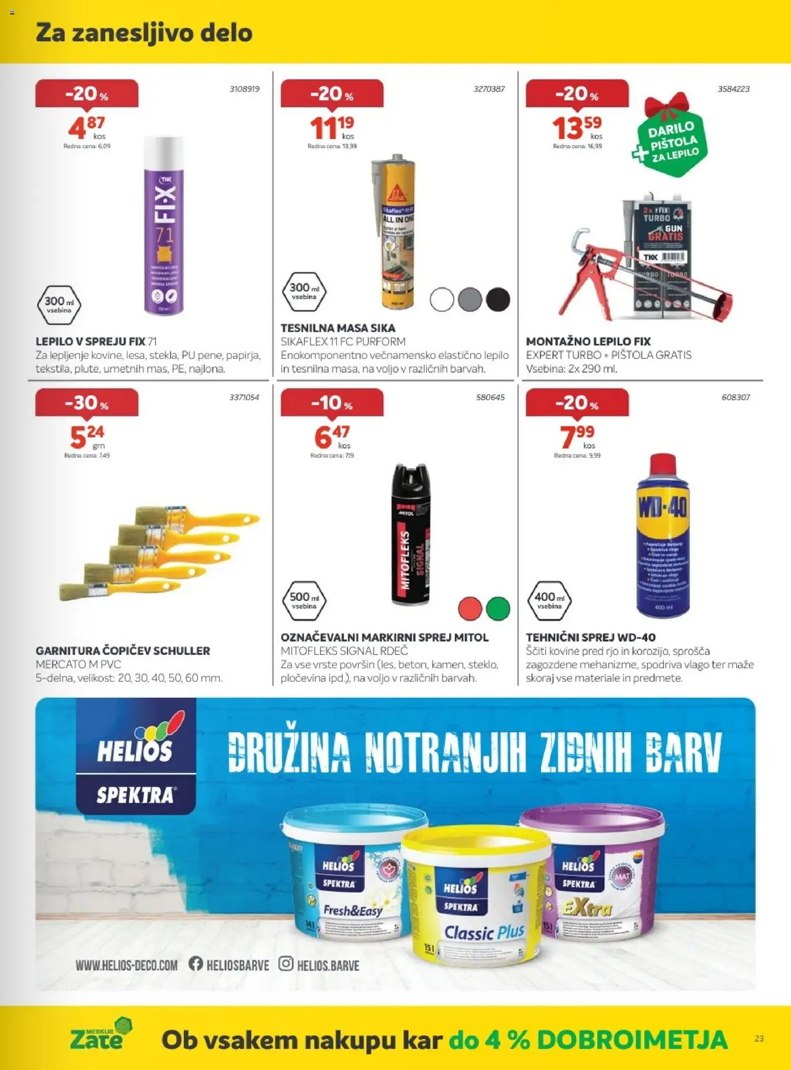 Novi Merkur katalog ponudbe – veljaven od 03.06.2026 | Stran: 23 | Izdelki: Lepilo