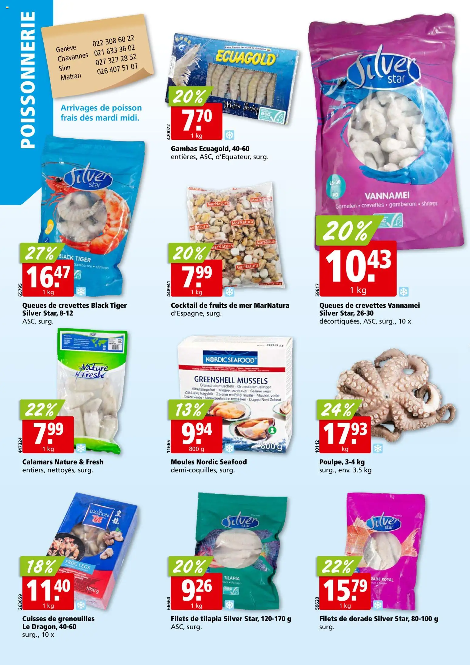 Aligro aktionen Chavannes, Matran, Genève, Sion – gültig ab 14.09.2026 | Seite: 4 | Produkte: Garnelen