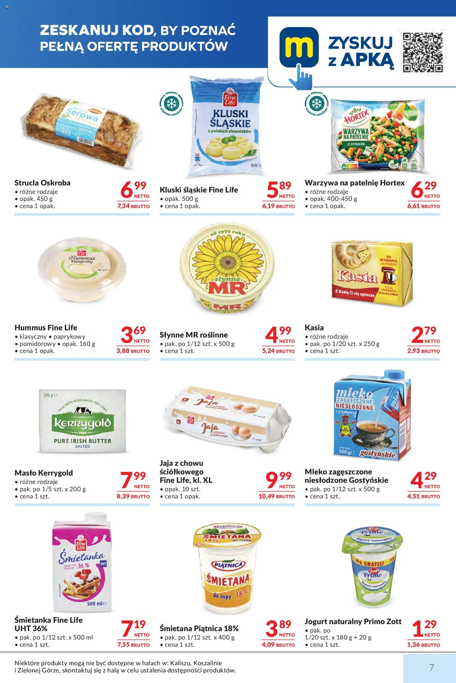 Makro gazetka od 29.09.2026 | Strona: 7 | Produkty: Piątnica, Jogurt, Kluski, Warzywa