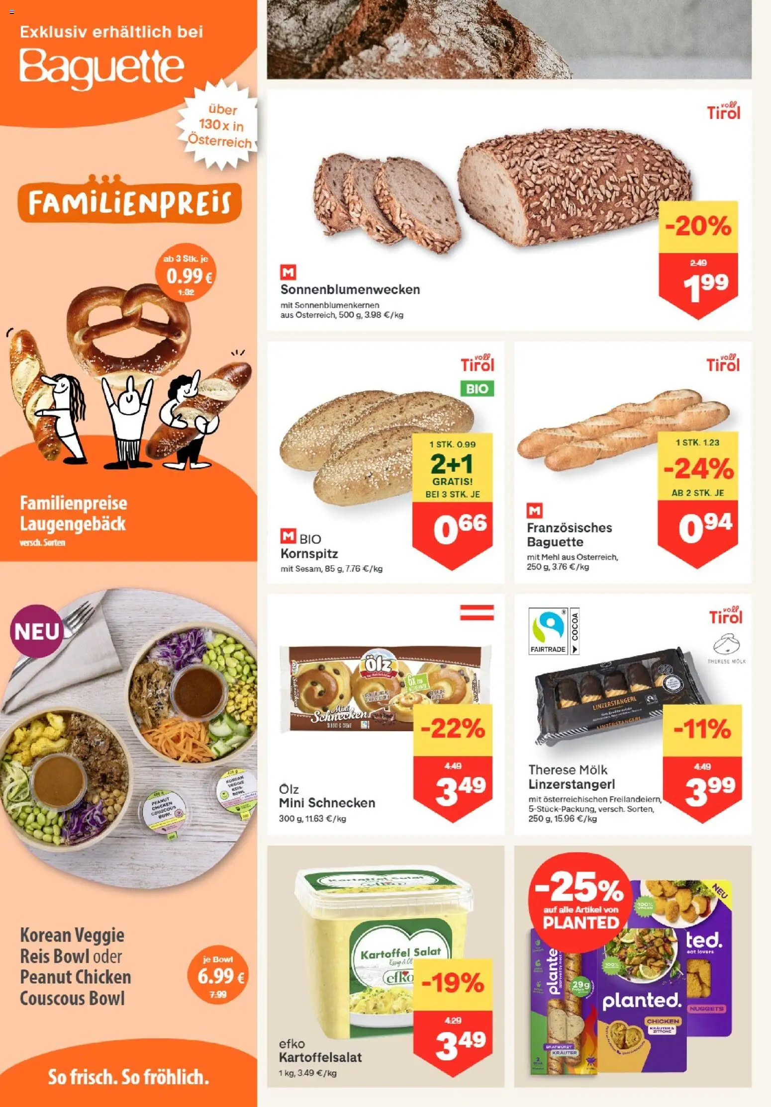 MPREIS Altenmarkt im Pongau gültig ab 10.09.2026 | Seite: 4 | Produkte: Salat, Baguette, Mehl, Reis