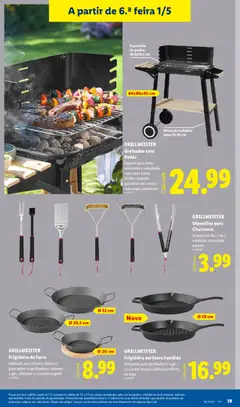 Pré-visualização GRILLMEISTER Grelhador com Rodas, Suporte para lume resistente e esmaltado com corta-vento. Grelha cromada ajustável em 5 níveis com pegas amovíveis válido de 27.04.2026 | Página: 19 | Produtos: Ferro, Frigideira, Carvão vegetal