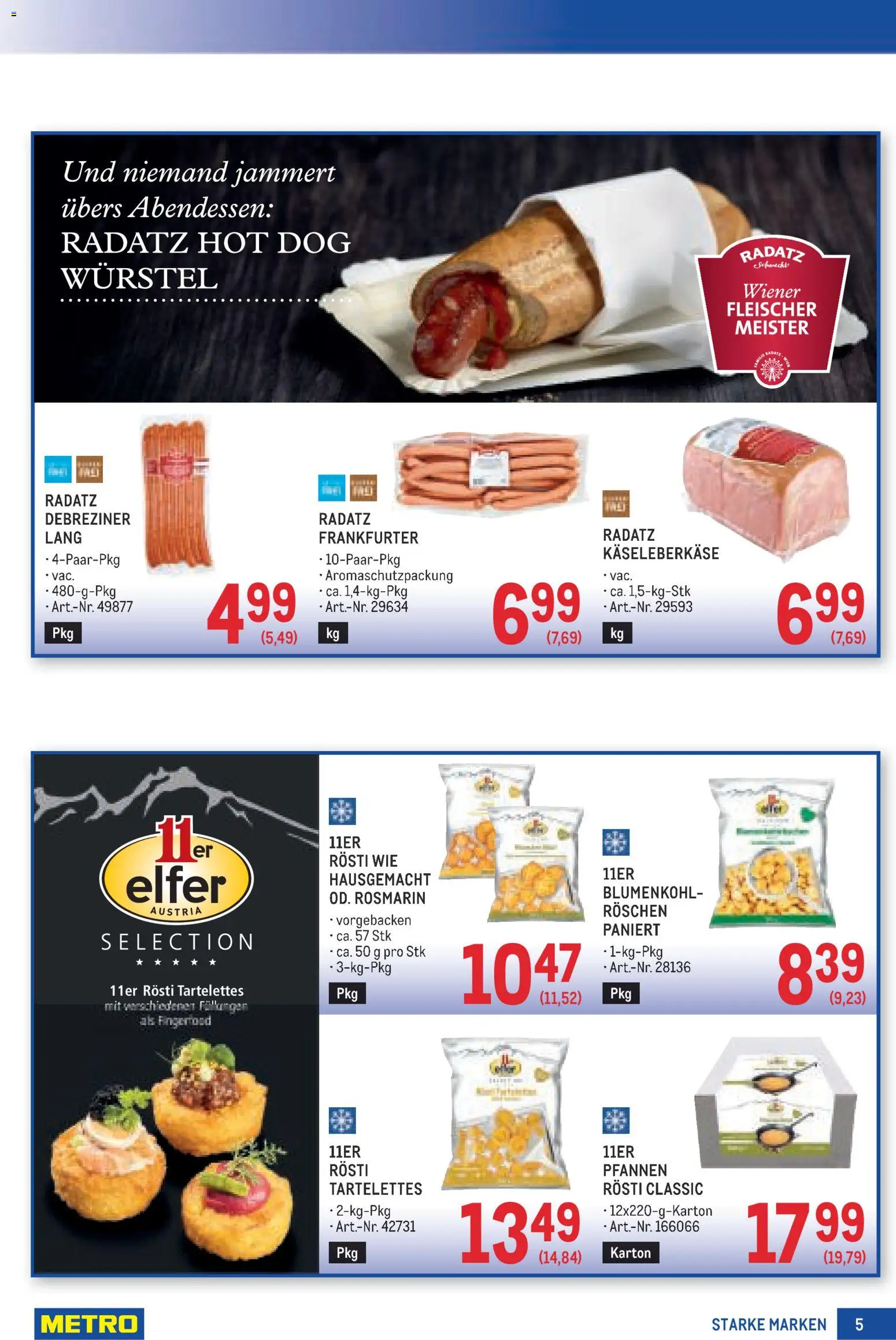 Metro angebote Starke Marken gültig ab 20.08.2026 | Seite: 5 | Produkte: Blumenkohl