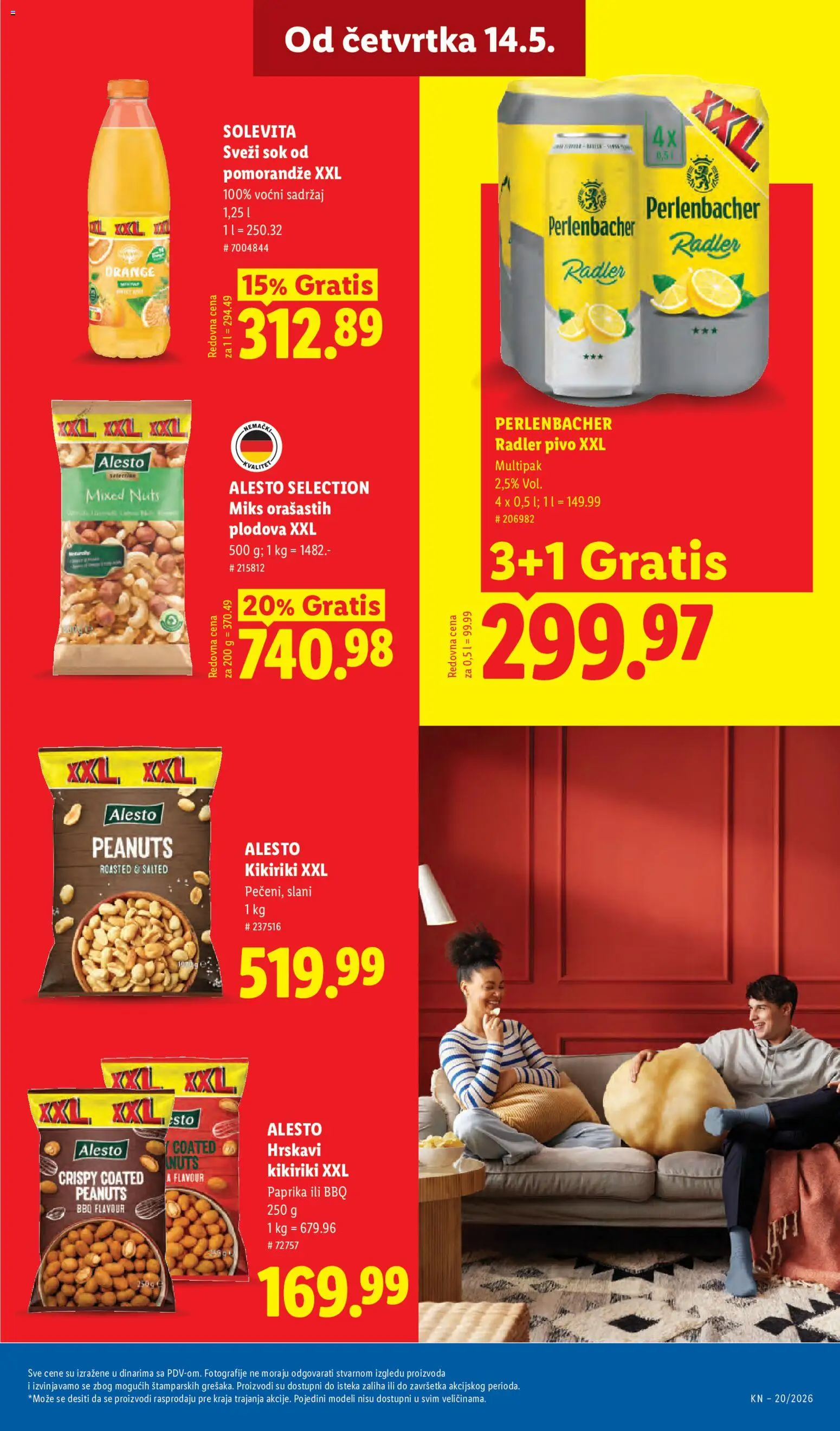 Lidl katalog - važi od 14.05.2026 | Strana: 57 | Proizvode: Paprika, Kikiriki, Sok, Pivo