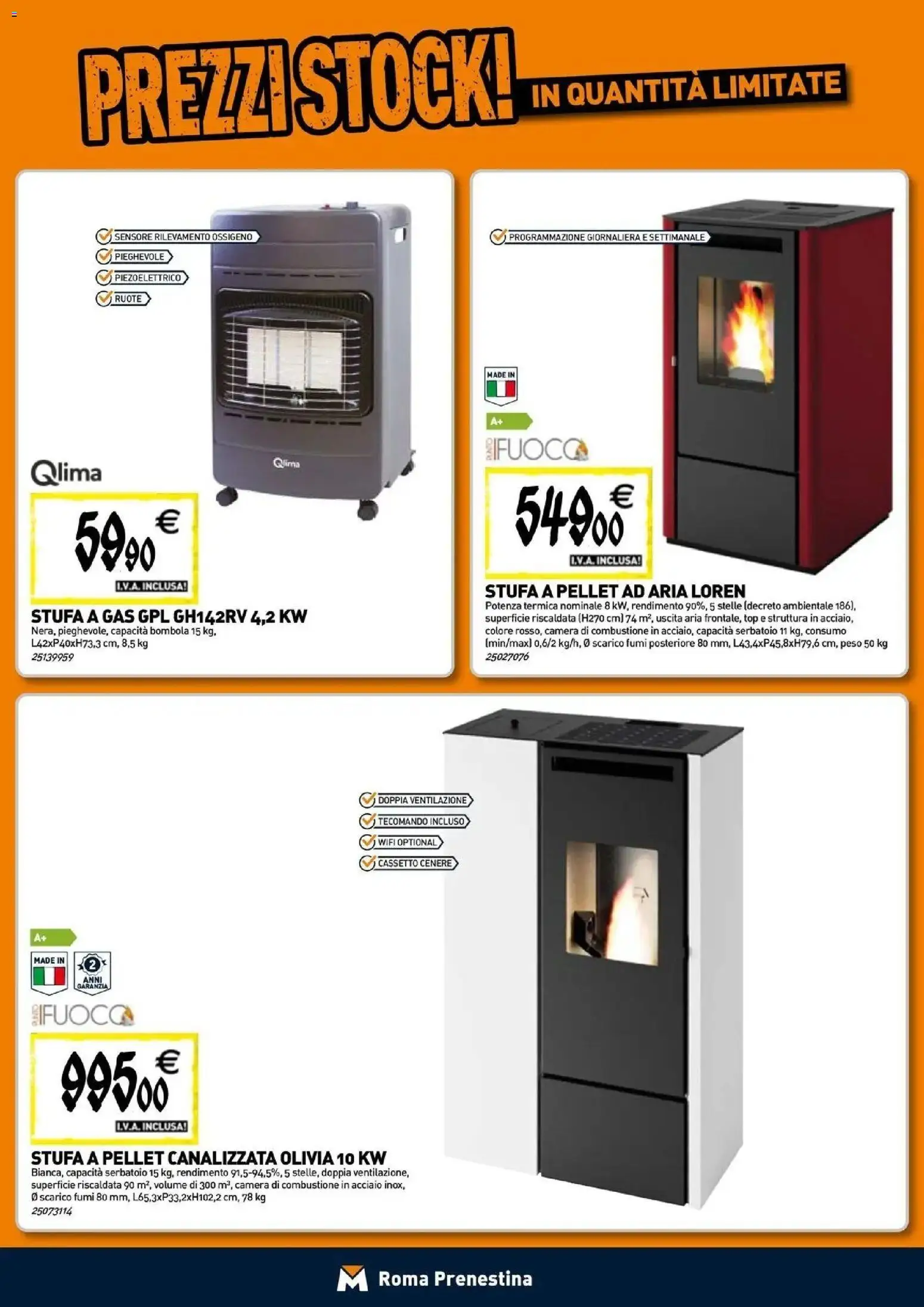 Nuovo TECNOMAT catalogo Roma dal 24/09/2026 > offerte anteprima 🛍️ | Pagina: 8 | Prodotti: Pellet, Stufa a pellet, Top, Stufa a gas