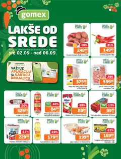 Gomex katalog Lakše od srede - pregled Gomex kataloga - važi od 02.09.2026