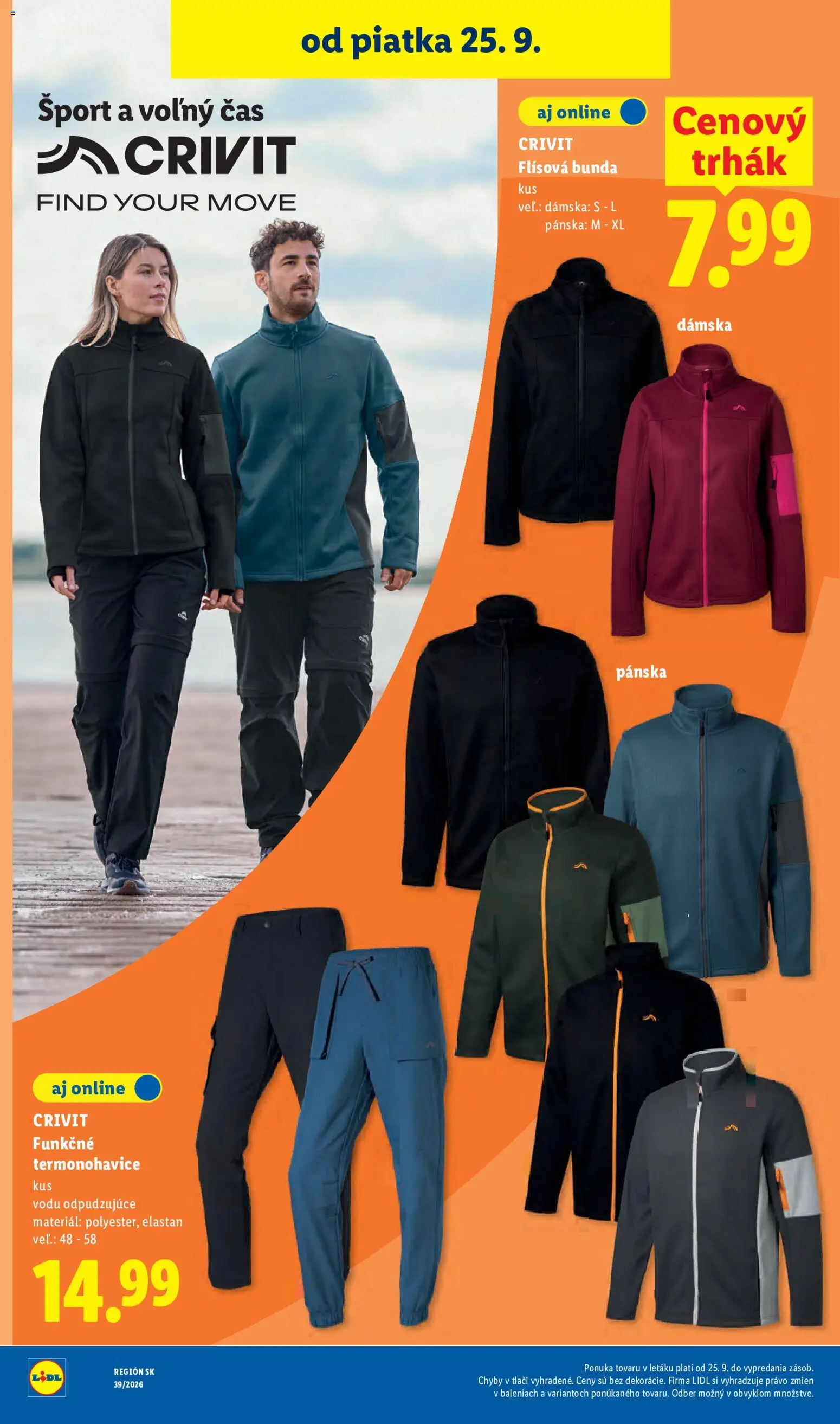 Nové Lidl akcie – leták je platný od 21.09.2026 | Strana: 90 | Produkty: Bunda