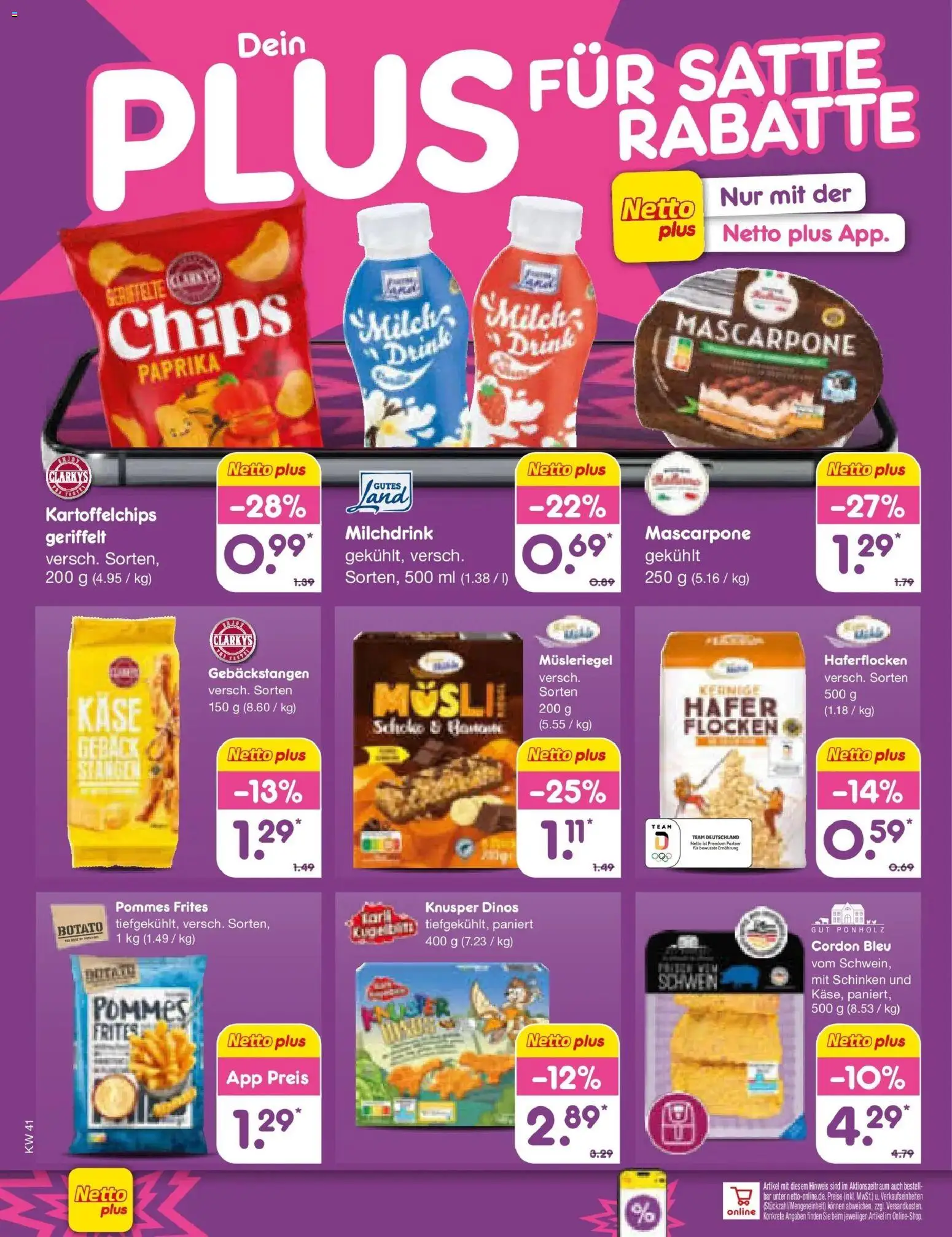 Netto Marken-Discount Prospekt München (ab 05.10.2026) » Angebote | Seite: 69 | Produkte: Musli, Mascarpone, Schinken, Flocken
