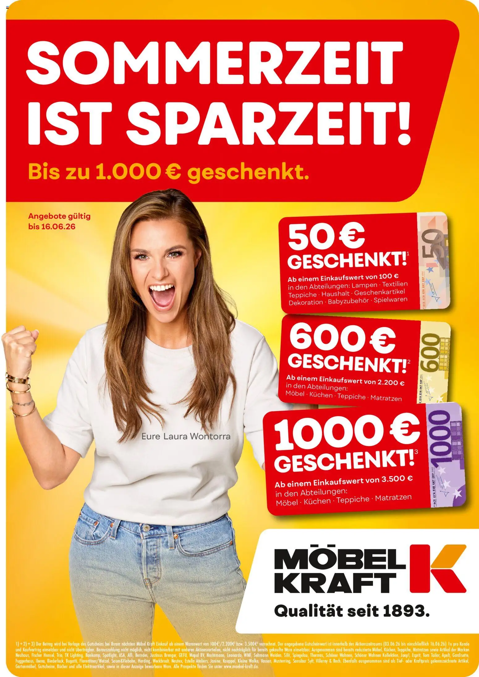 Möbel Kraft Prospekt – gültig ab 03.06.2026 | Seite: 1 | Produkte: Kuchen