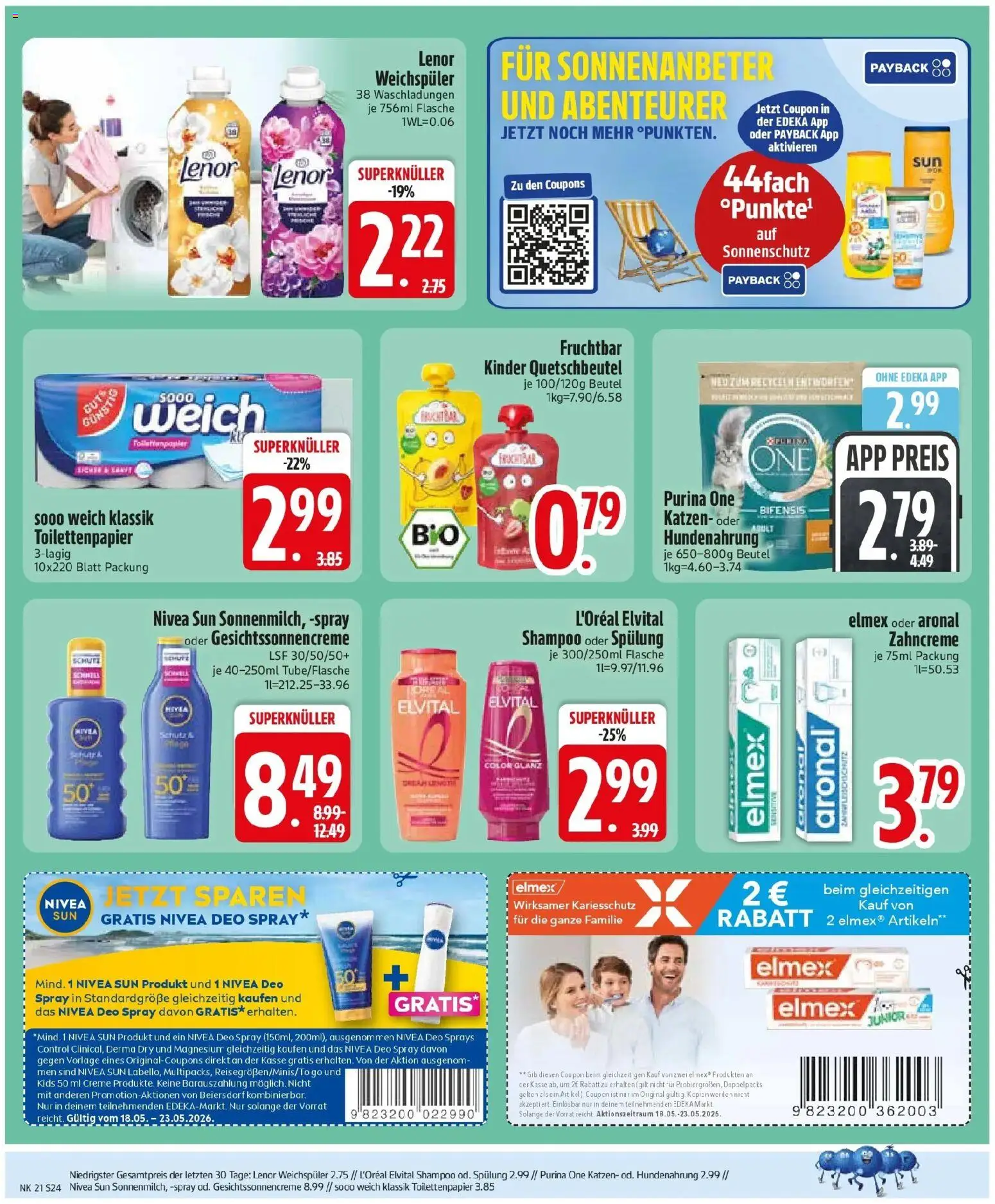 Edeka prospekt Murnau – gültig ab 17.05.2026 | Seite: 27 | Produkte: Purina one, Lenor, Shampoo, Weichspüler