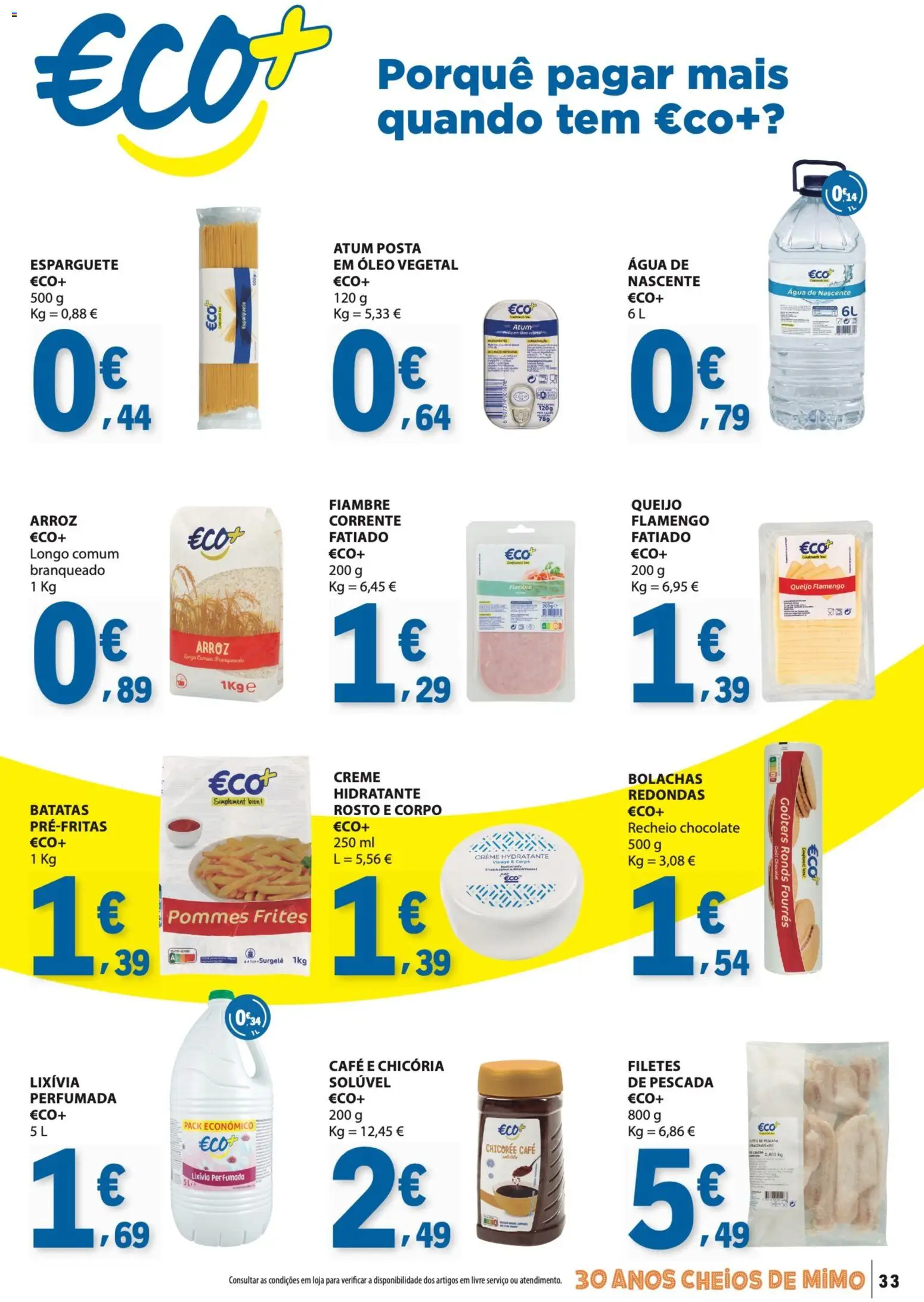 E.Leclerc folheto │ válido de 10/09/2026 | Página: 33 | Produtos: Atum, Fiambre, Pescada, Café