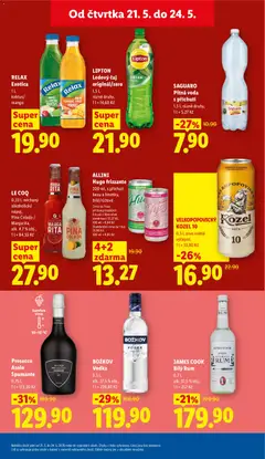 Náhled letáku LIPTON Ledový čaj originál/zero, 1,5 l, různé druhy, 1 l = 14,60 Kč od 21.05.2026 | Strana: 17
