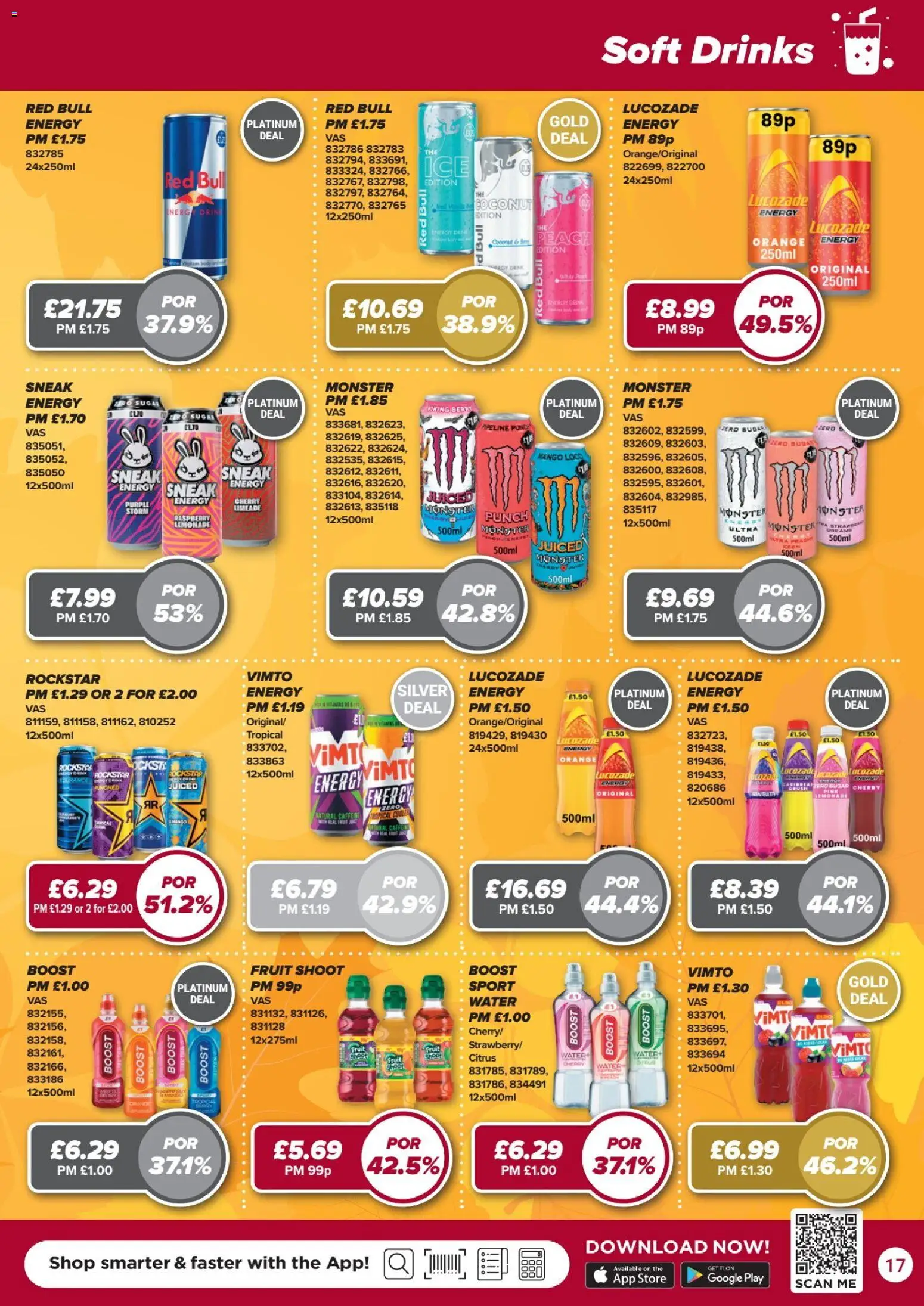 {H1} | Page: 17 | Products: Lemonade, Drinks, Mango, Raspberry