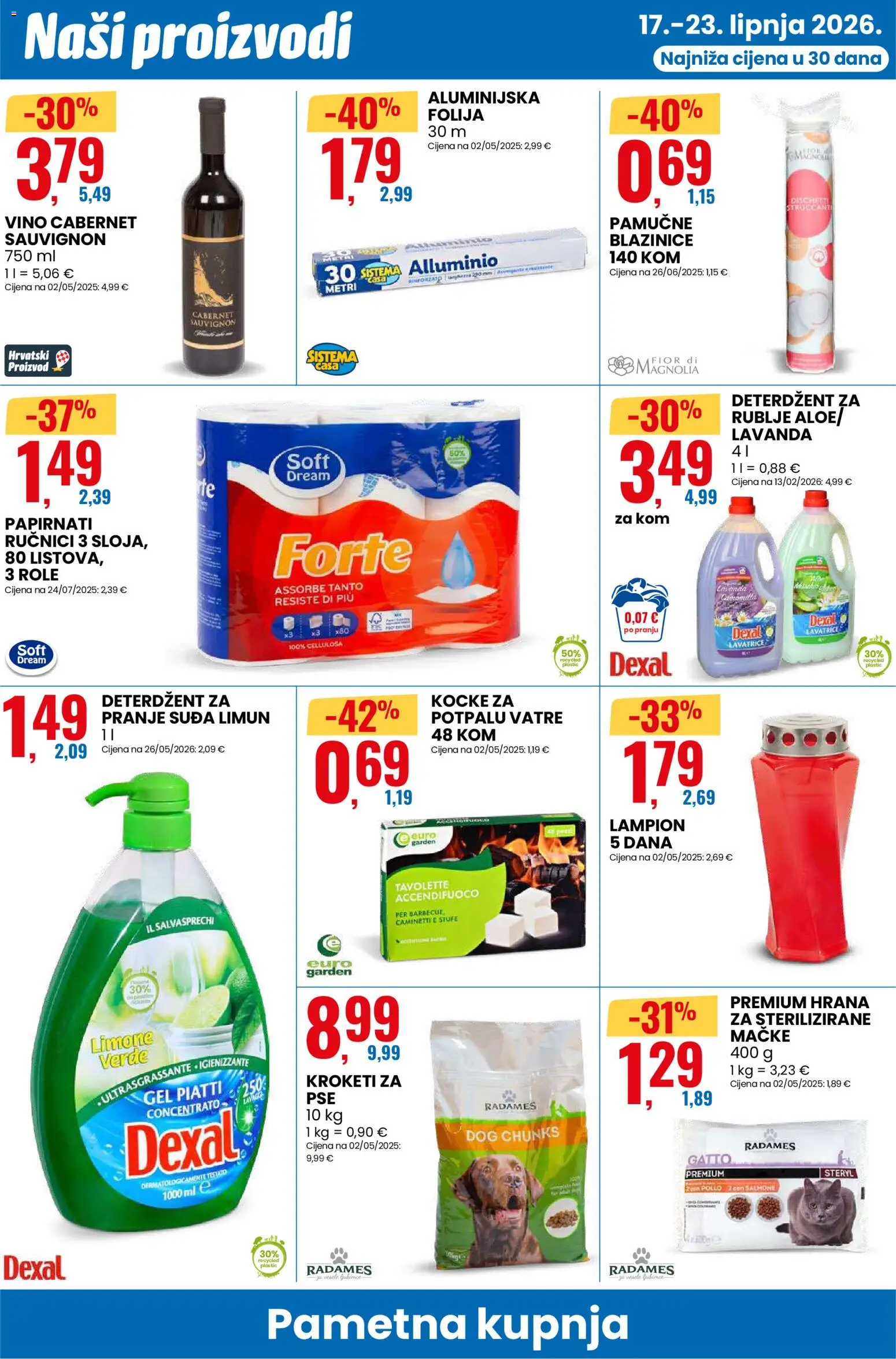 Eurospin katalog | vrijedi od 17.06.2026 | Stranica: 10 | Proizvodi: Role, Vino, Papirnati ručnici, Limun