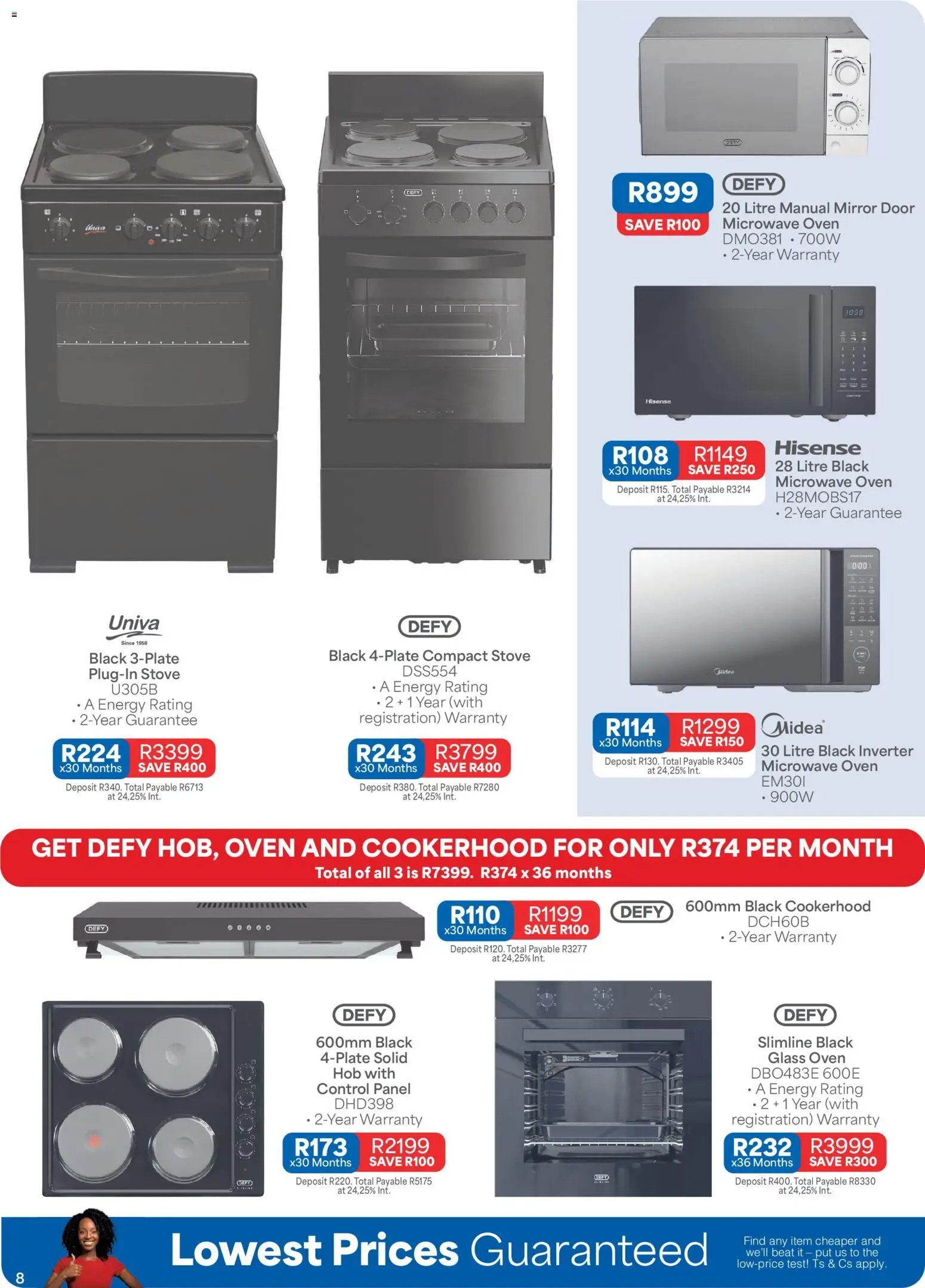 New OK Furniture catalogue – valid from 12/10/2026 | Page: 8 | Products: Hob, Microwave oven, Mirror, Microwave