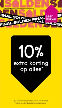 Leen Bakker folder / publicité - Voorbeeld van een folder van Leen Bakker, geldig van 29/07/2026