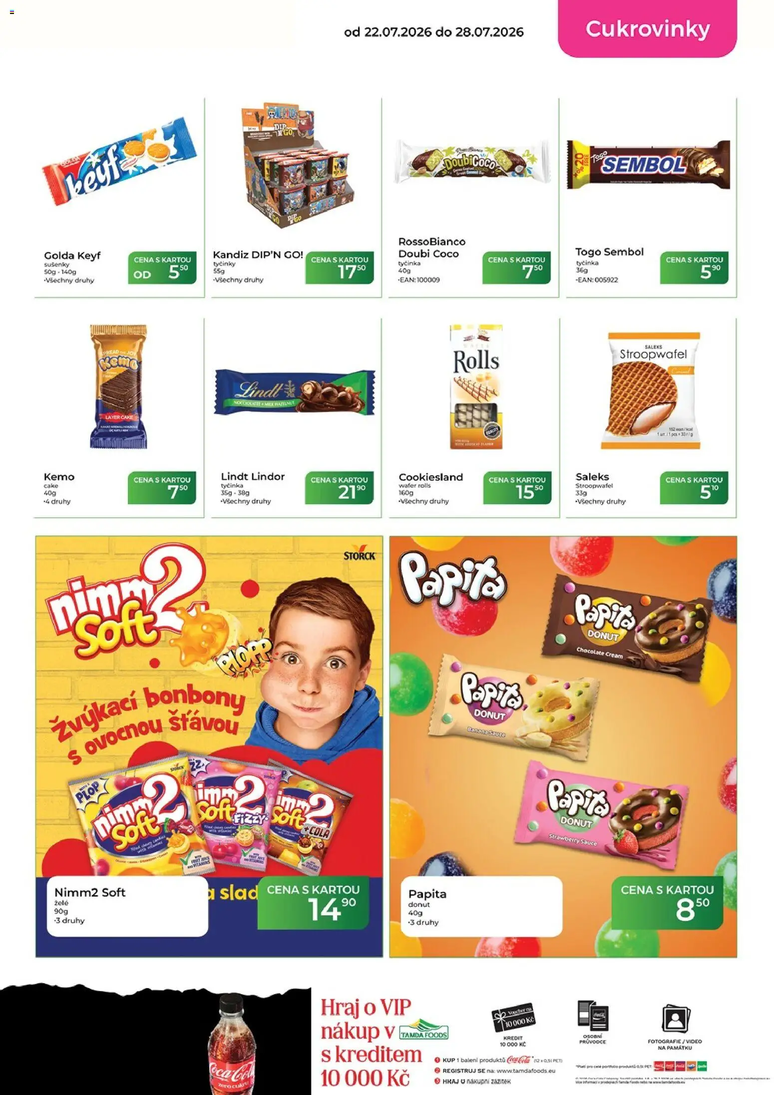 Tamda Foods leták od 22.07.2026 | Strana: 29 | Produkty: Lindor, Tyčinky, Video, Lindt lindor