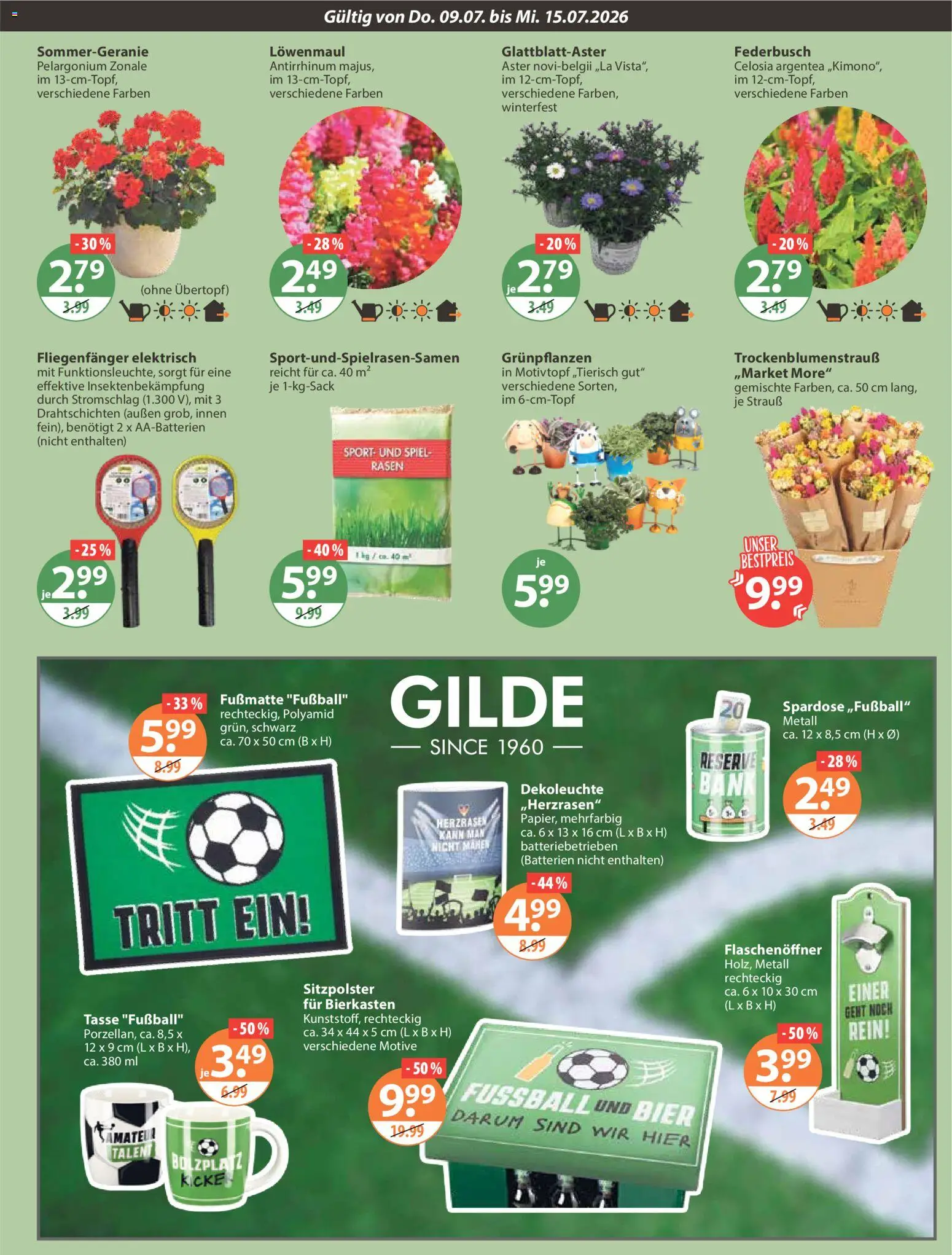 V-Markt Angebote – gültig ab 09.07.2026 | Seite: 15 | Produkte: Spiel, Batterien, Bier, Fußball