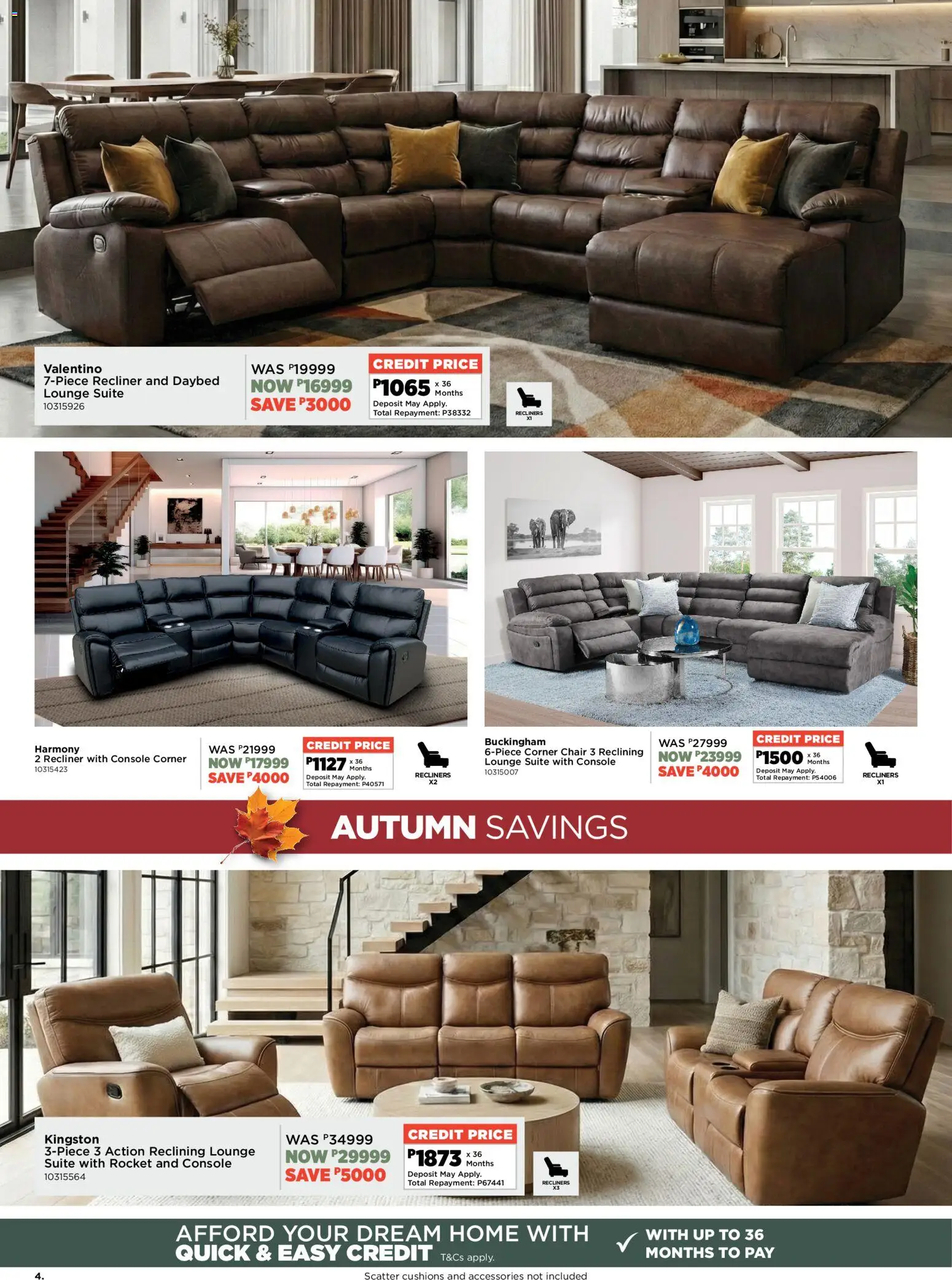 New House and Home catalogue – valid from 18.05.2026 | Page: 4 | Products: Chair, Lounge suite