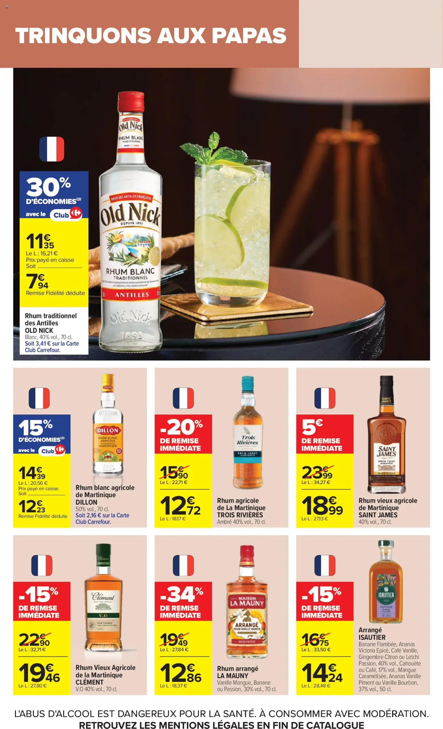 {H1} | Page: 22 | Produits: Mangue, Rhum, Banane, Ananas
