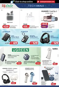 Preview of Lulu Hypermarket - Style & Beauty valid from 24 Sep, 2026 | Page: 38 | Products: Apple, Adapter, USB, Fan