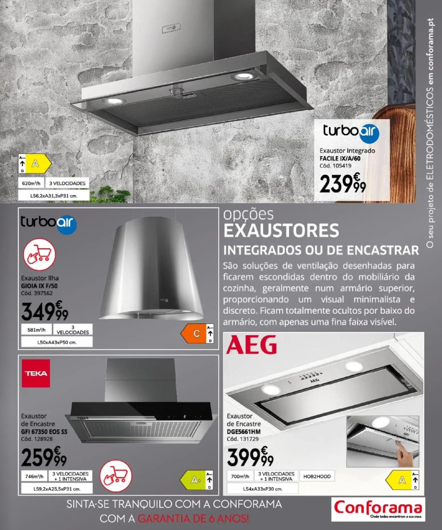 Conforama folheto │ válido de 16.04.2026 | Página: 109 | Produtos: Exaustor, Armário