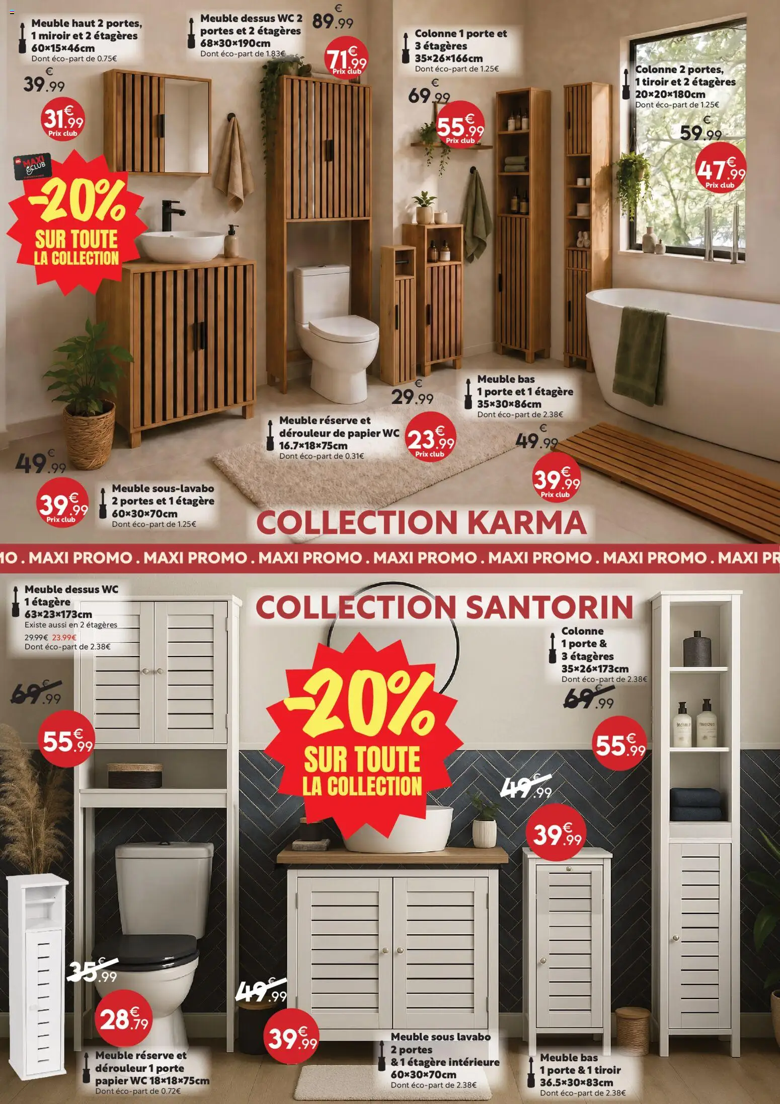 {H1} | Page: 15 | Produits: Dérouleur, Lavabo, Portes, Miroir