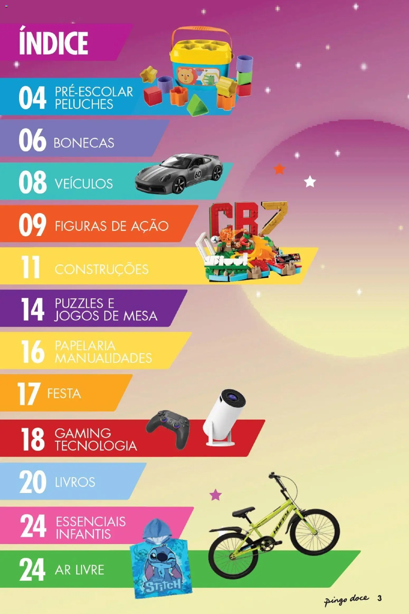 Pingo Doce Folheto Bazar Dia da Criança │ válido de 19.05.2026 | Página: 3 | Produtos: Jogos, Peluches, Mesa