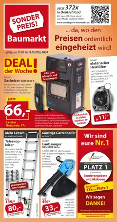 Sonderpreis Baumarkt Prospekt ab 12.09.2026 gültig