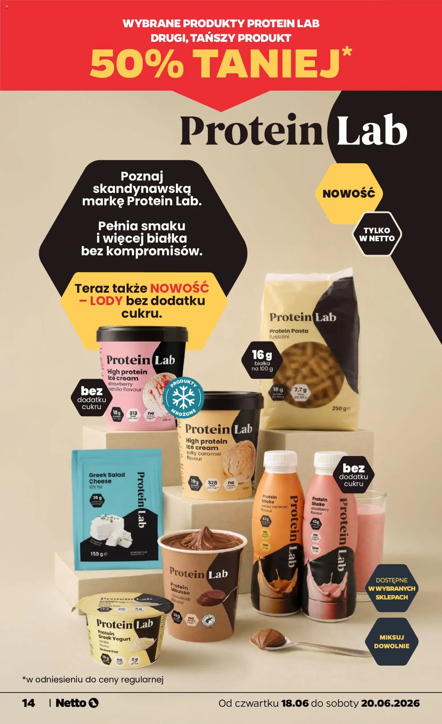 Netto gazetka od czwartku spożywcza od 18.06.2026 | Strona: 14 | Produkty: Lody