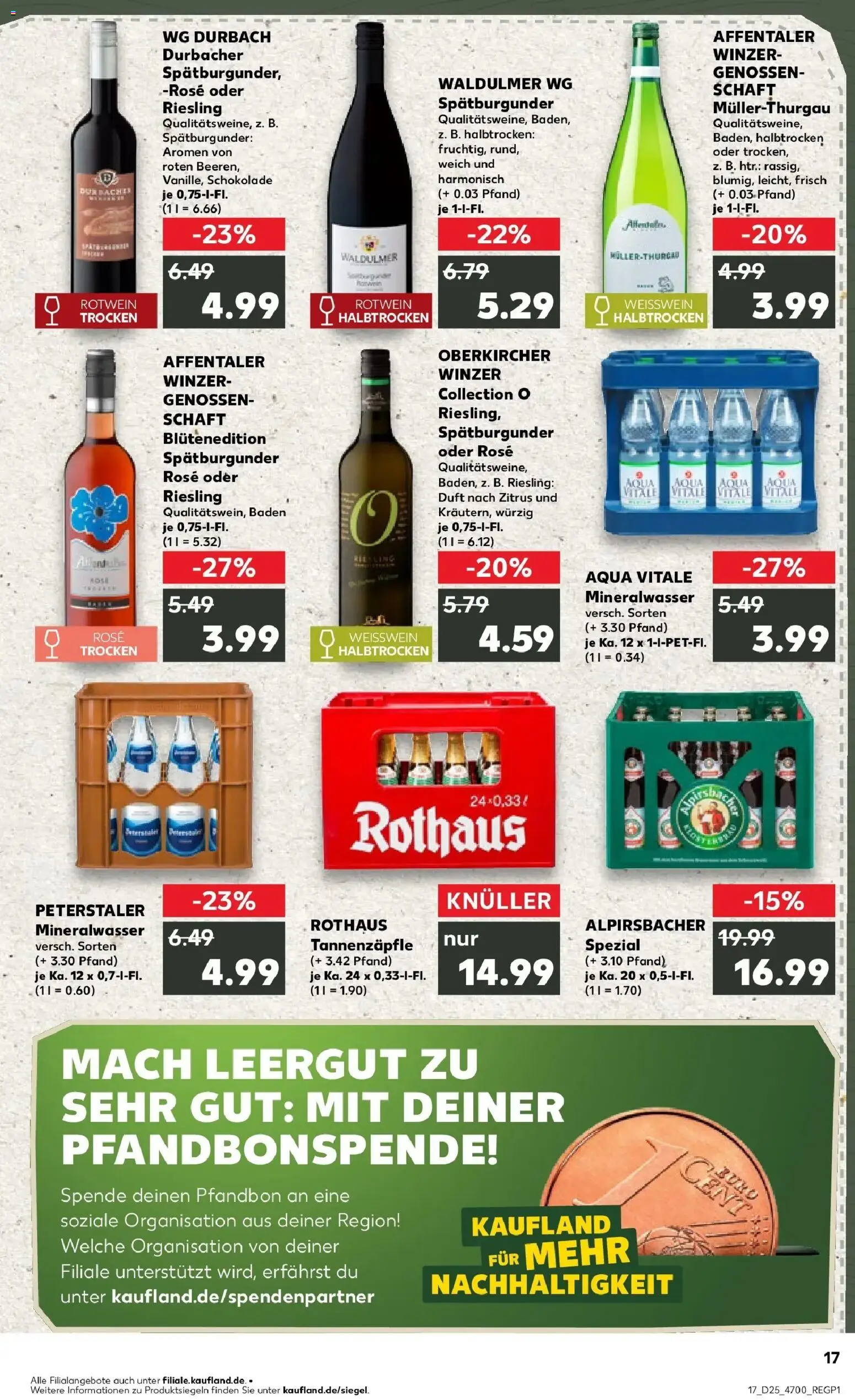 Kaufland Prospekt Bühl – gültig ab 15.06.2026 | Seite: 2 | Produkte: Weißwein, Rotwein, Duft, Mineralwasser