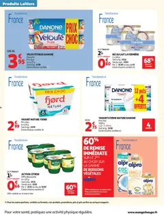 Auchan - Prévisualisation de Auchan  Produits laitiers supers valide à partir de 02/06/2026 | Page: 4 | Produits: Yaourts, Citron, Lait, Yaourt