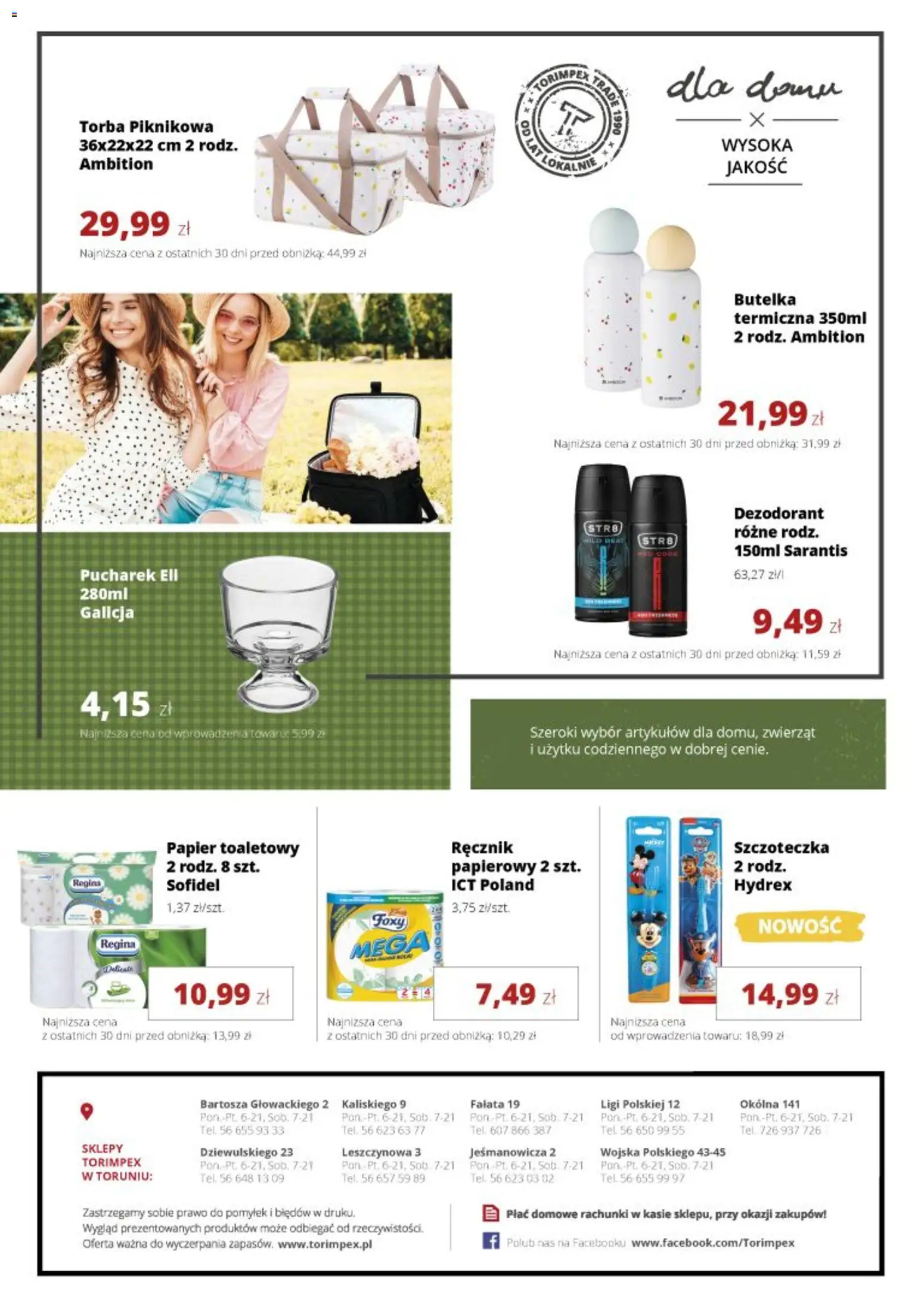 Torimpex gazetka od 18.05.2026 | Strona: 8 | Produkty: Papier toaletowy, Torba, Dezodorant