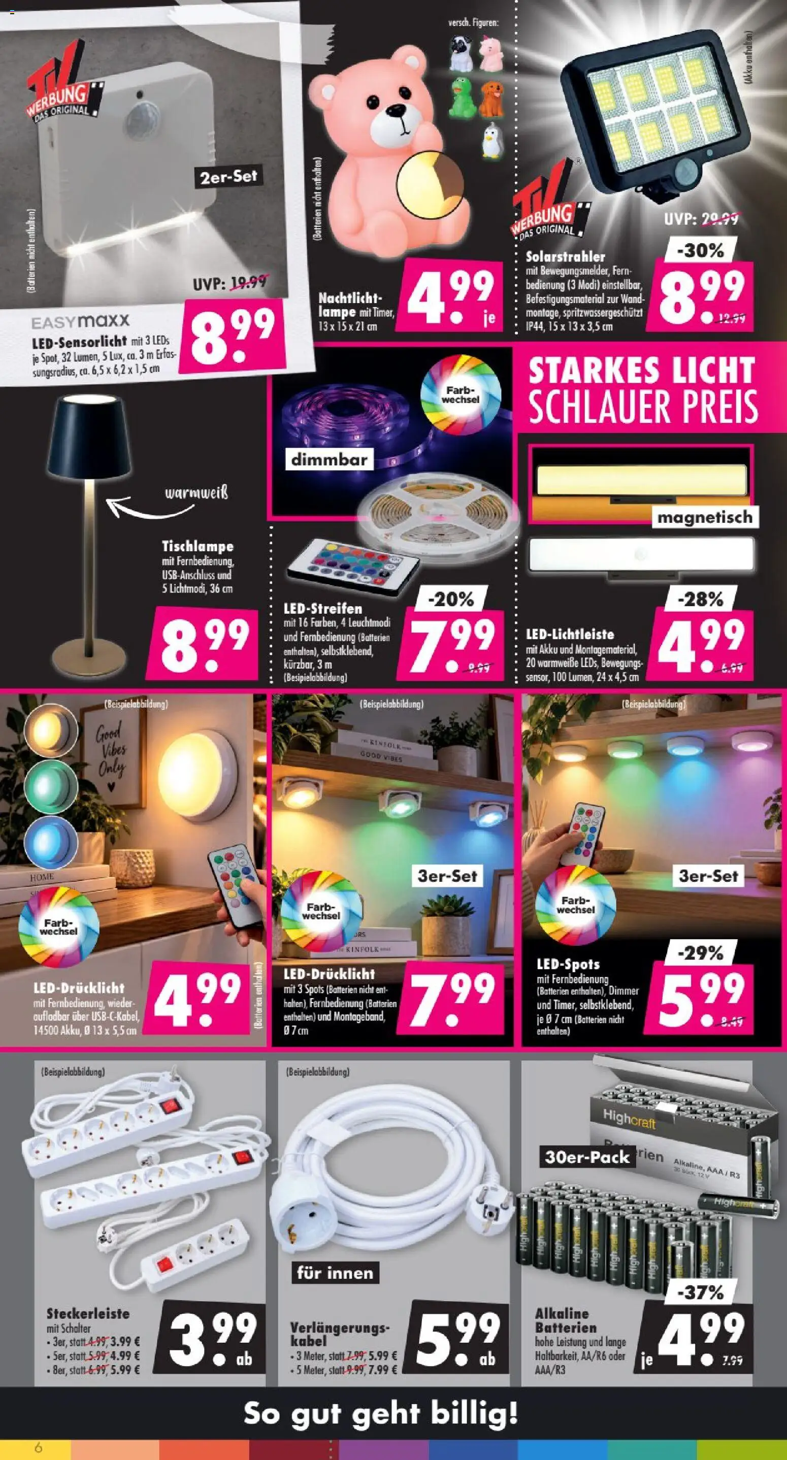 Mäc Geiz Prospekt – gültig ab 12.10.2026 | Seite: 6 | Produkte: Kabel, Batterien, Lampe, Nachtlicht