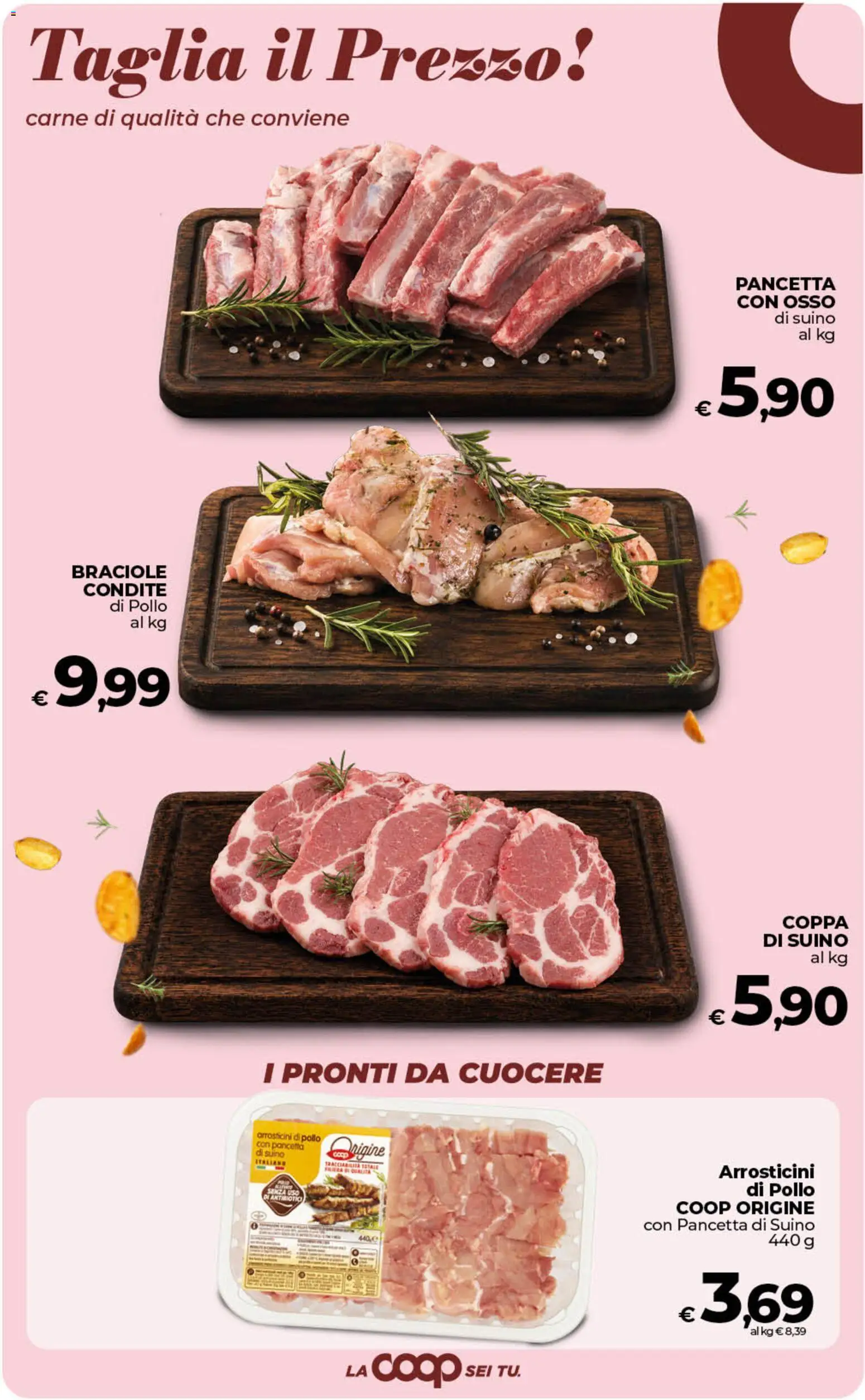 Volantino COOP del 11/08/2026 | Pagina: 9 | Prodotti: Pollo, Pancetta, Suino, Carne