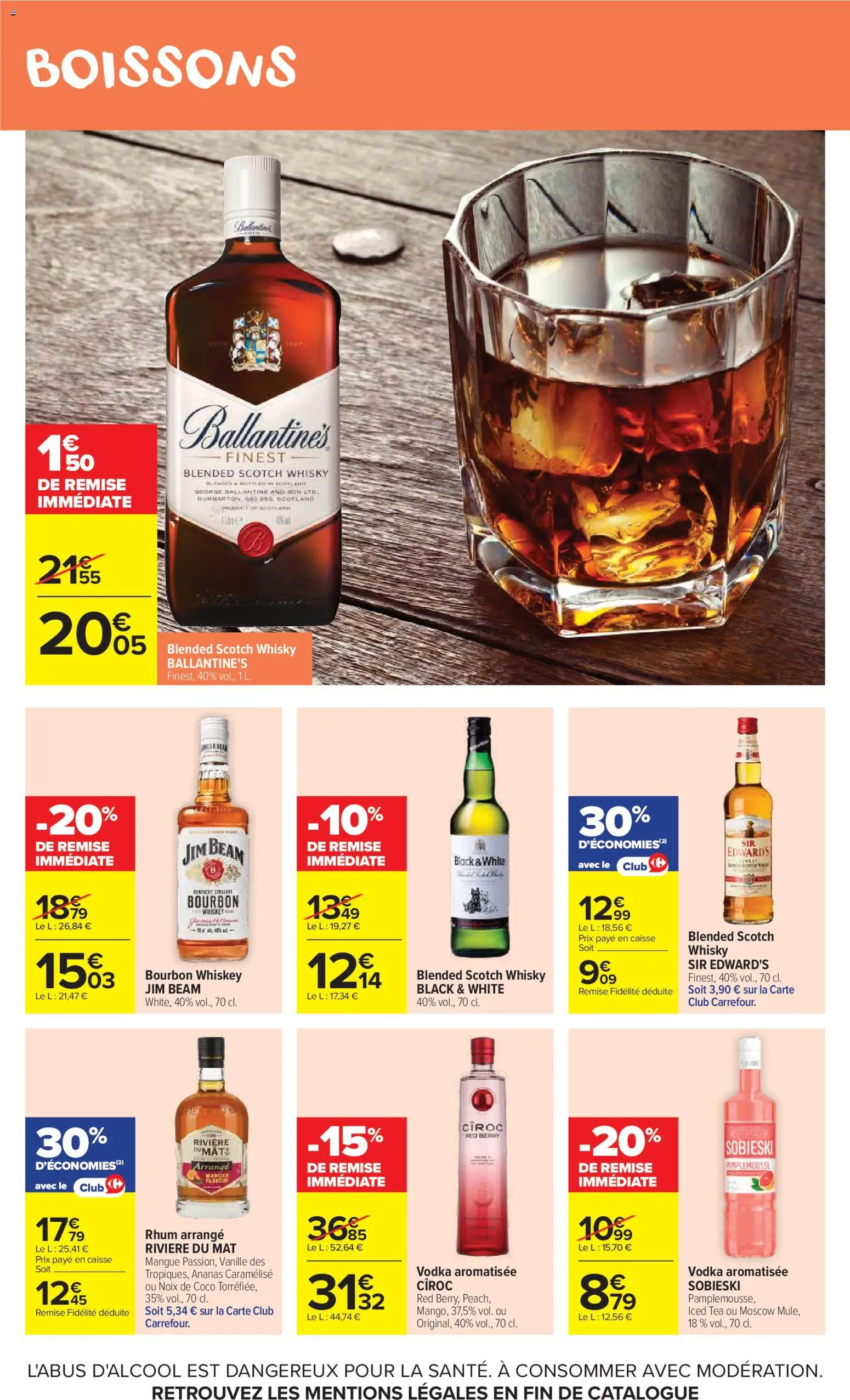 {H1} | Page: 44 | Produits: Whisky, Pamplemousse, Ananas, Noix