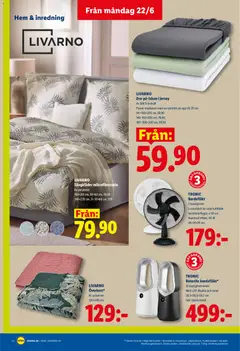 Lidl erbjudanden - Förhandsvisning av reklamblad från butik Lidl aktuell från 22.06.2026 | Sida: 16 | Produkter: Fjärrkontroll, Bordsfläkt