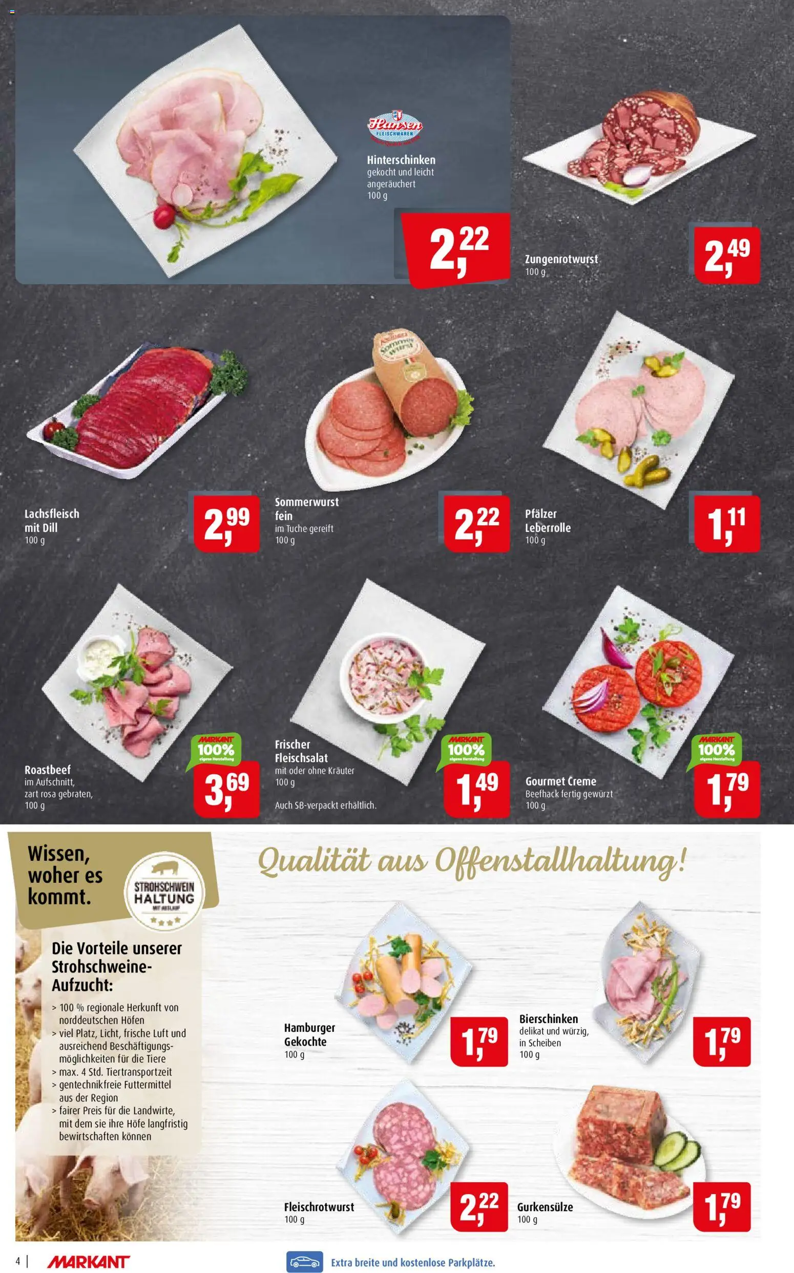 Markant Prospekt – gültig ab 14.09.2026 | Seite: 4 | Produkte: Creme, Roastbeef, Dill
