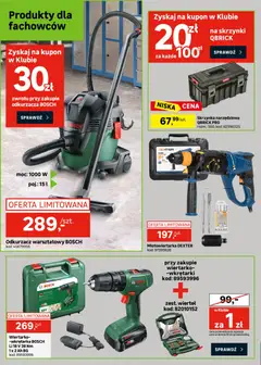 Pogląd oferty "Leroy Merlin gazetka" - ważna od 22.04.2026 | Strona: 40 | Produkty: Młotowiertarka, Odkurzacz, Odkurzacz warsztatowy
