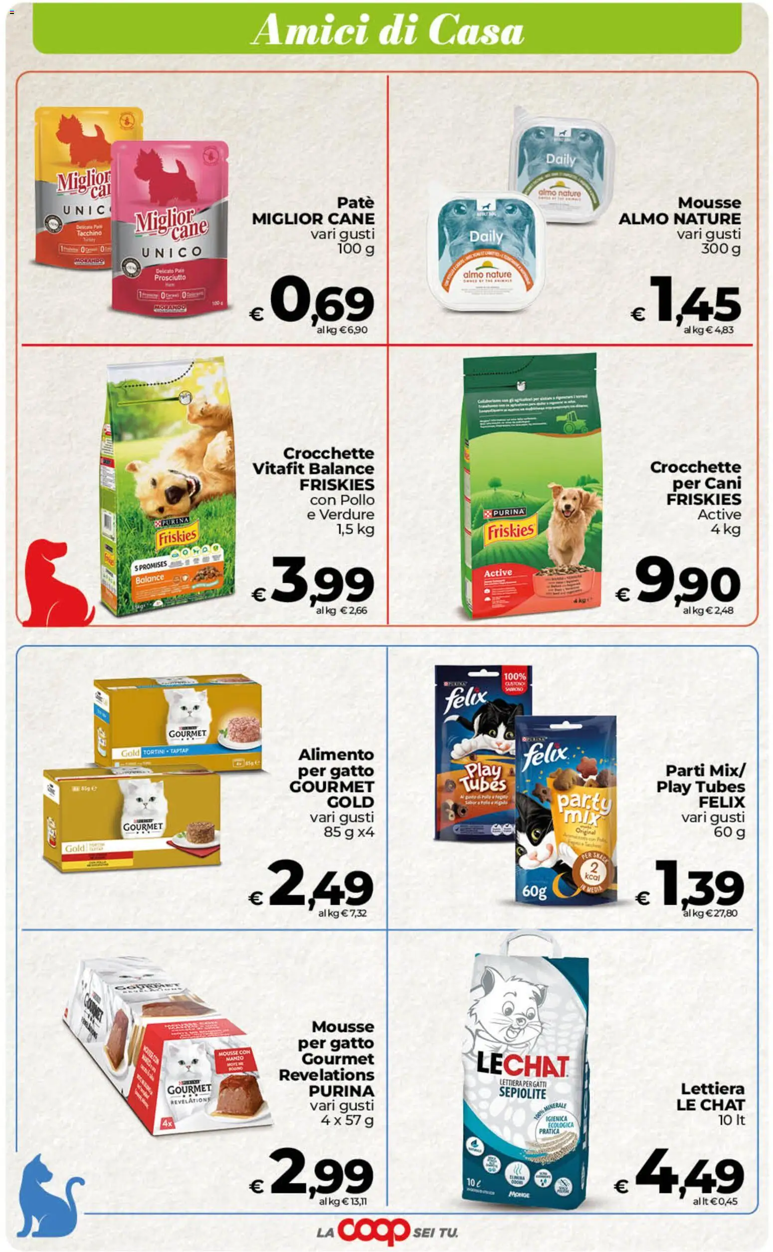 Volantino Ipercoop del 02/10/2026 | Pagina: 48 | Prodotti: Lettiera per gatti, Verdure, Tacchino, Prosciutto