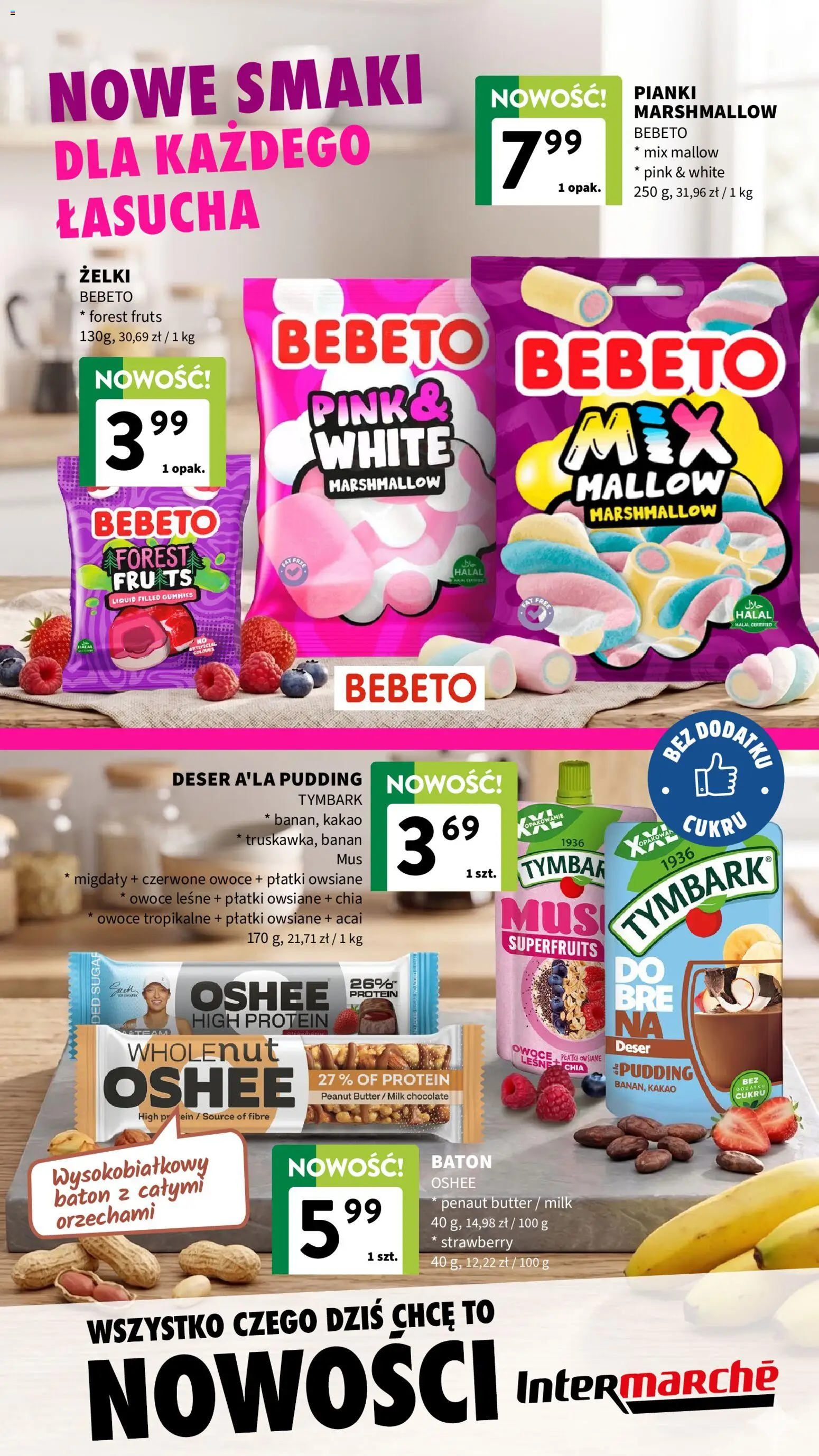 Intermarche gazetka - Nowości od 16.07.2026 | Strona: 4 | Produkty: Płatki owsiane, Kakao, Pianki, Banan