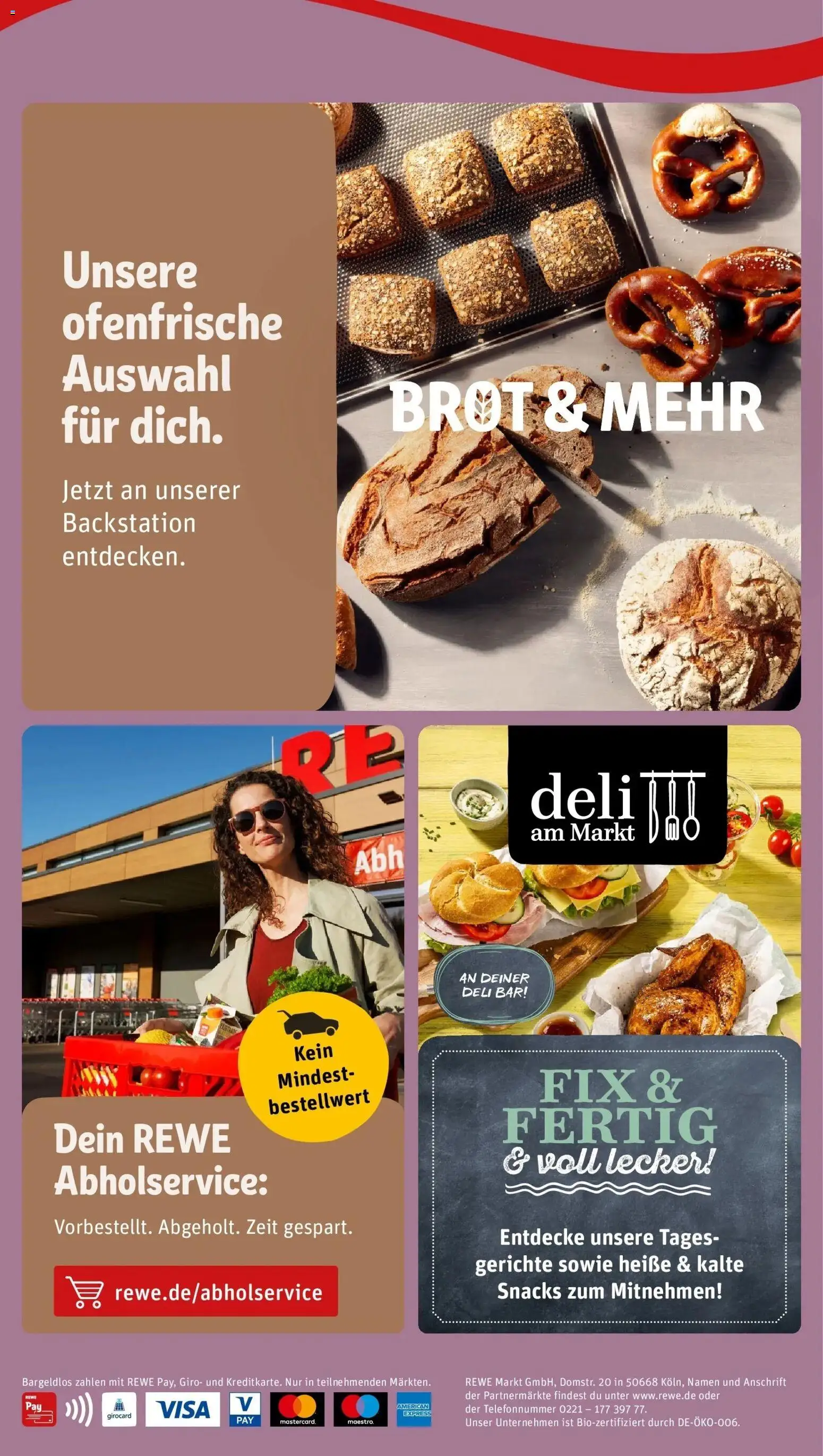 REWE Prospekt ab 07.09.2026 zum Blättern » Angebote | Seite: 4 | Produkte: Ofenfrische, Gerichte, Brot