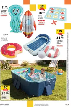 Pré-visualização Continente - Férias de Verão  Abre espaço para a distração válido de 23/06/2026 | Página: 7 | Produtos: Piscina, Anel, Colchão, Colchão insuflável
