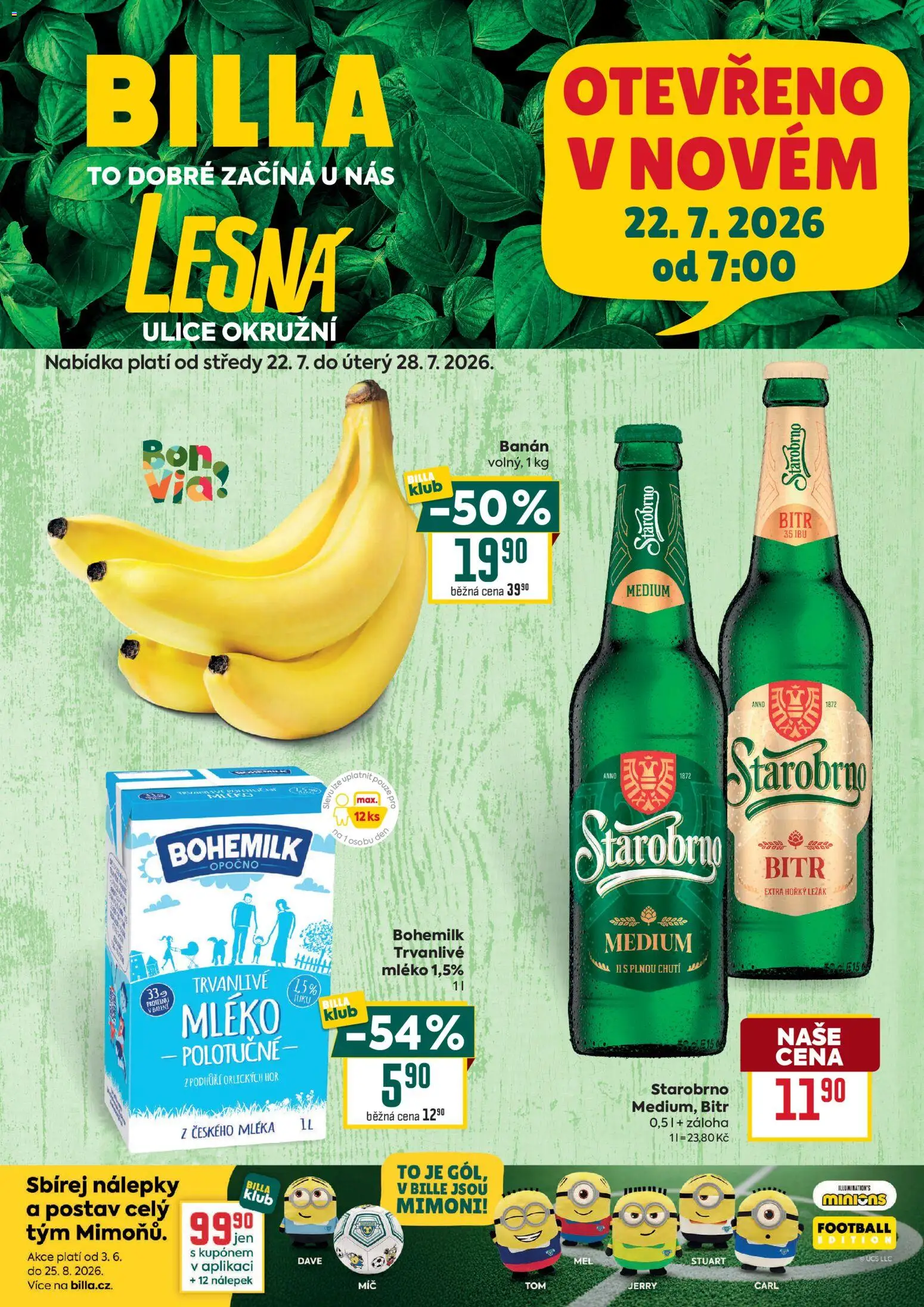 Billa leták od 22.07.2026 + Akce příští týden catalogue cover