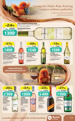 Auchan Bor ajánlatok - amely érvényes a következő dátumtól: 2026.10.01. | Oldal: 13
