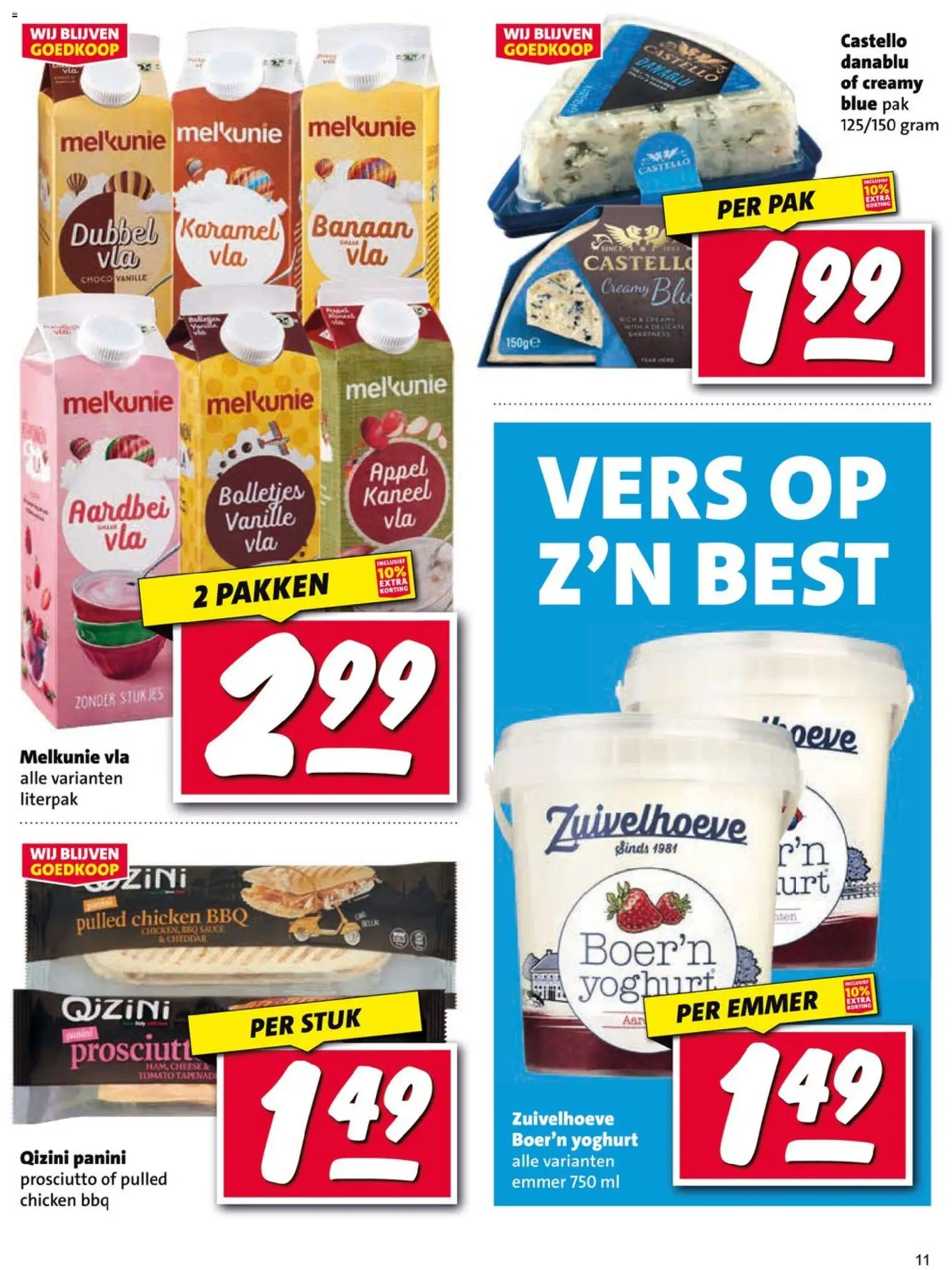 {H1} | Pagina: 11 | Producten: Bolletjes, Cheddar, Appel, Banaan