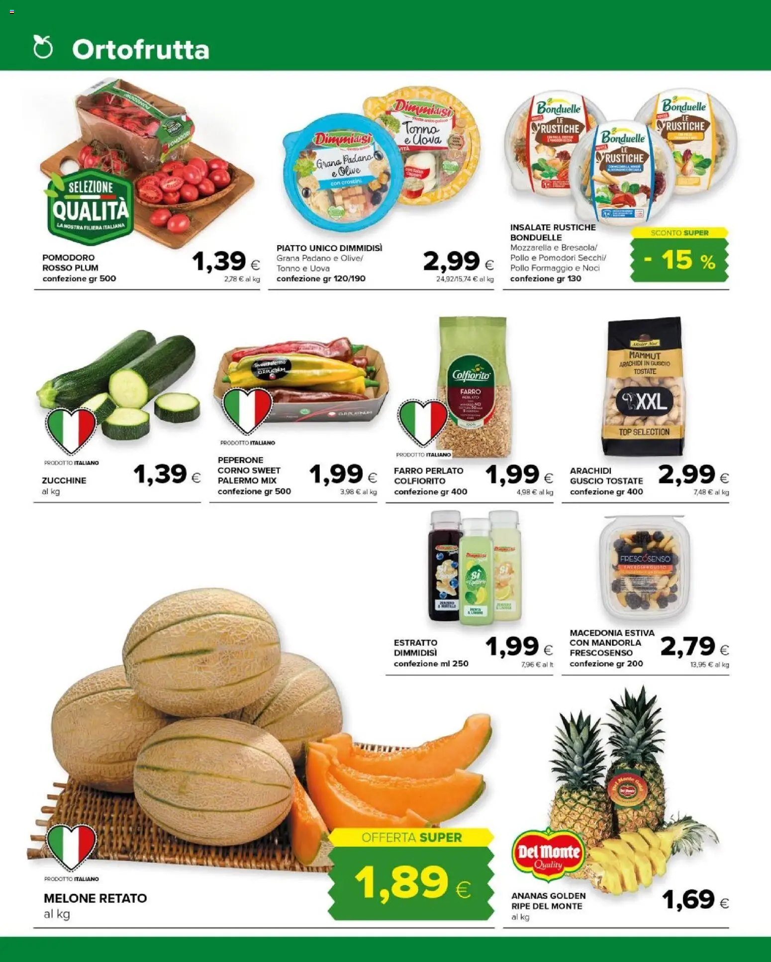 Volantino Tigre del 17.06.2026 | Pagina: 2 | Prodotti: Pomodori, Ananas, Piatto, Macedonia
