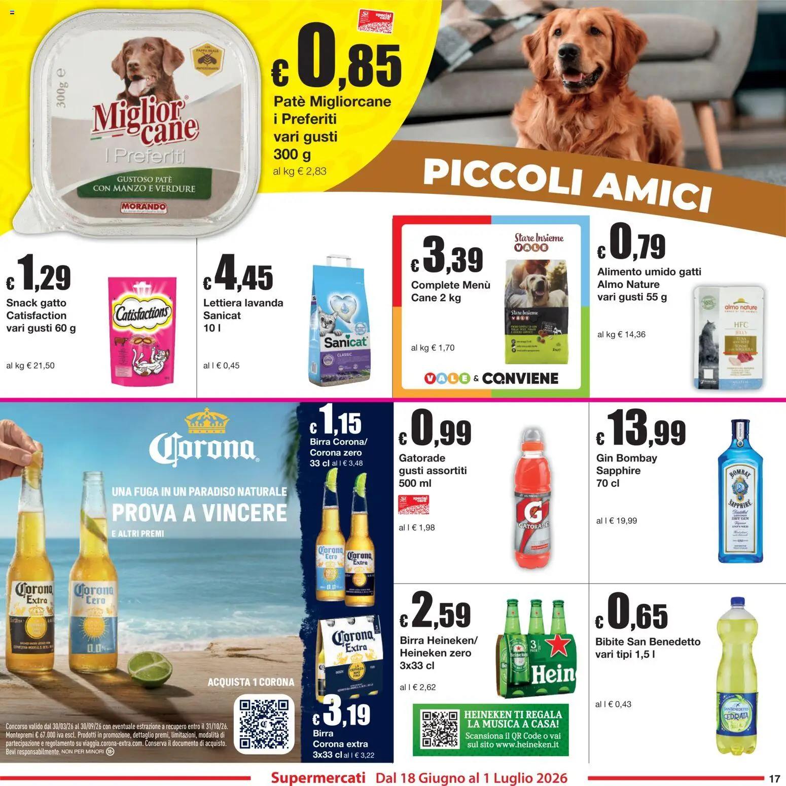 Volantino Sì con Te del 18.06.2026 | Pagina: 17 | Prodotti: Paté, Birra, Manzo, Cedrata
