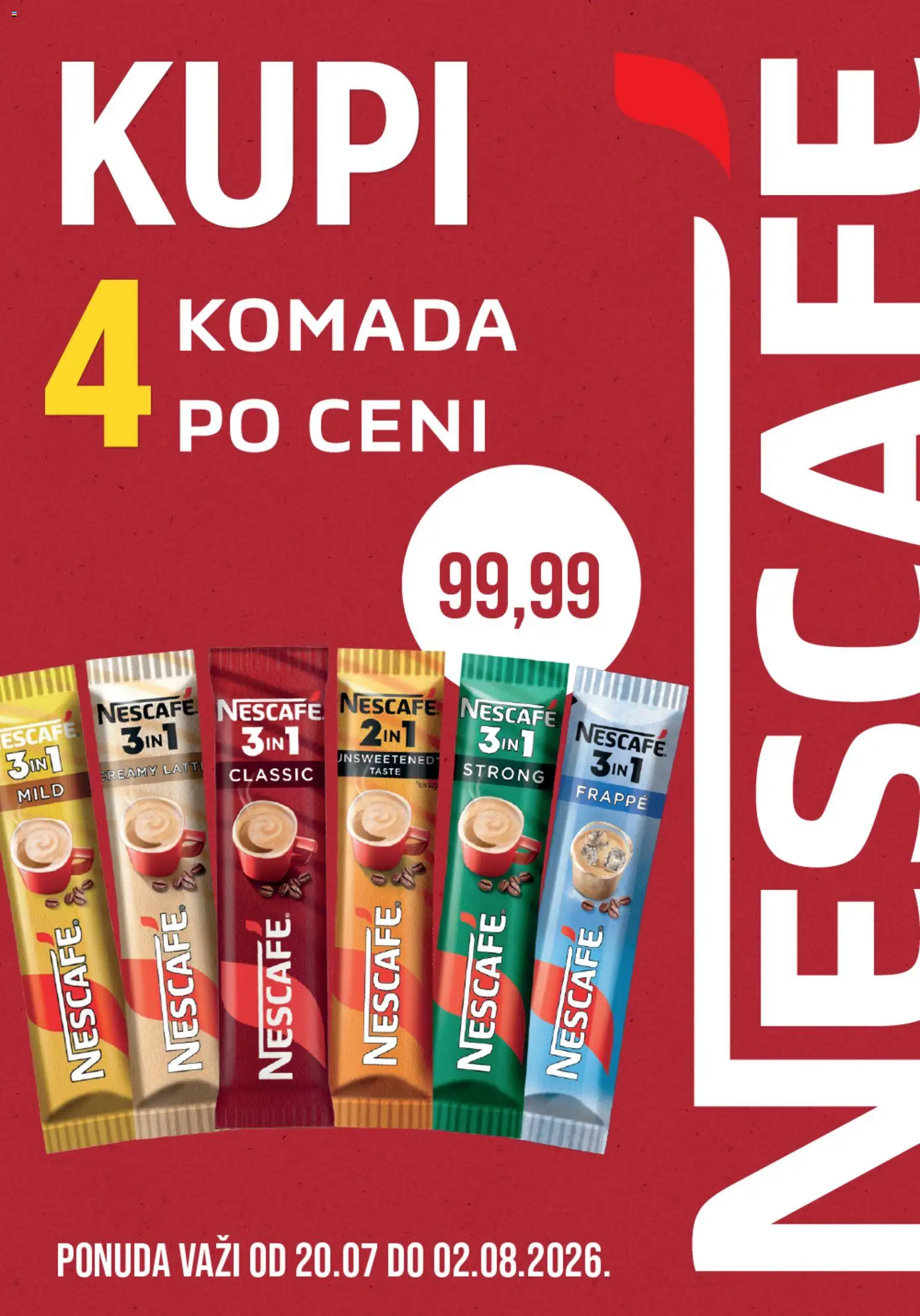 Univerexport katalog - važi od 20.07.2026 | Strana: 1 | Proizvode: Nescafé